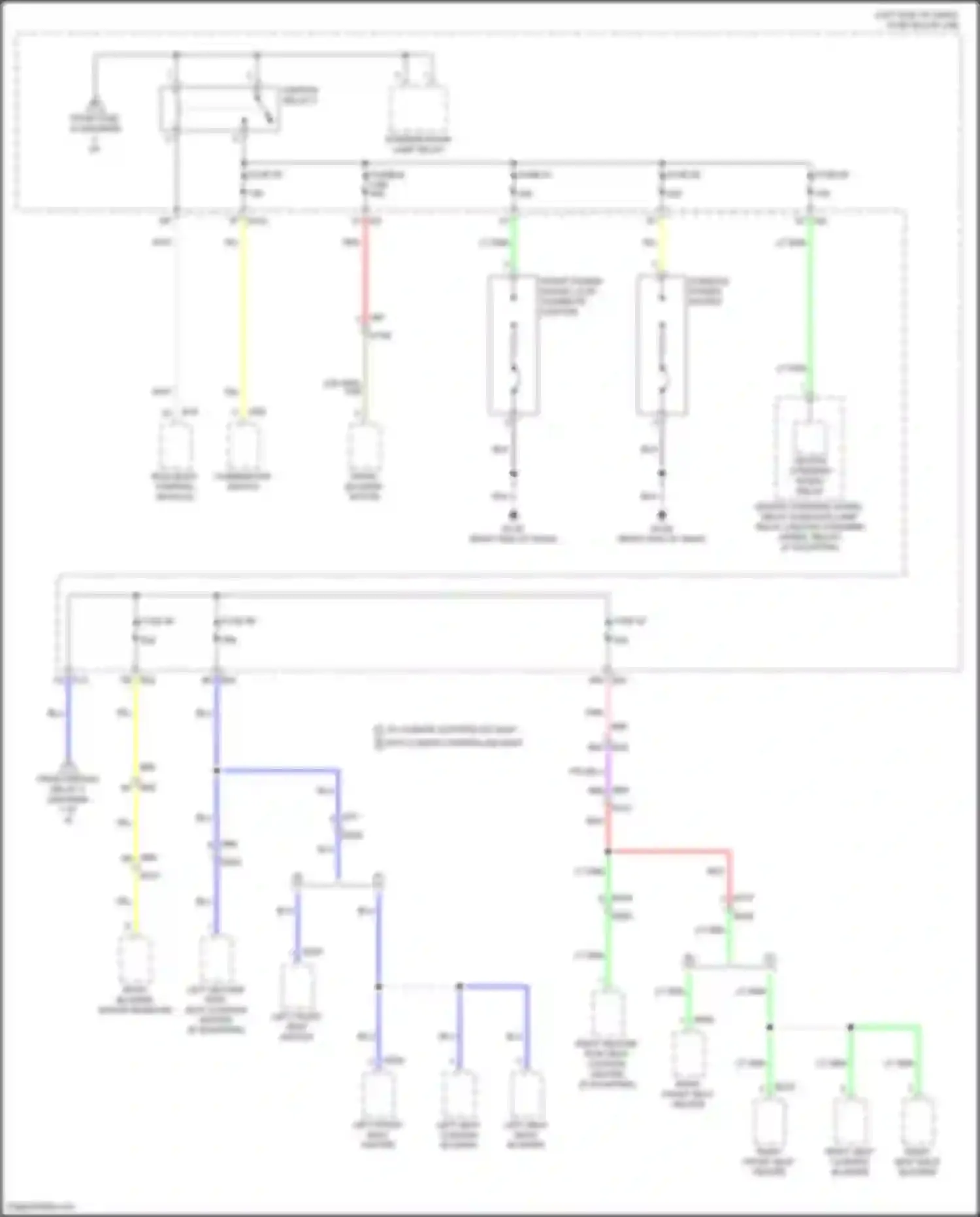 Pathfinder Nissan V (2021-2024): Power distribution circuit (3 of 9)