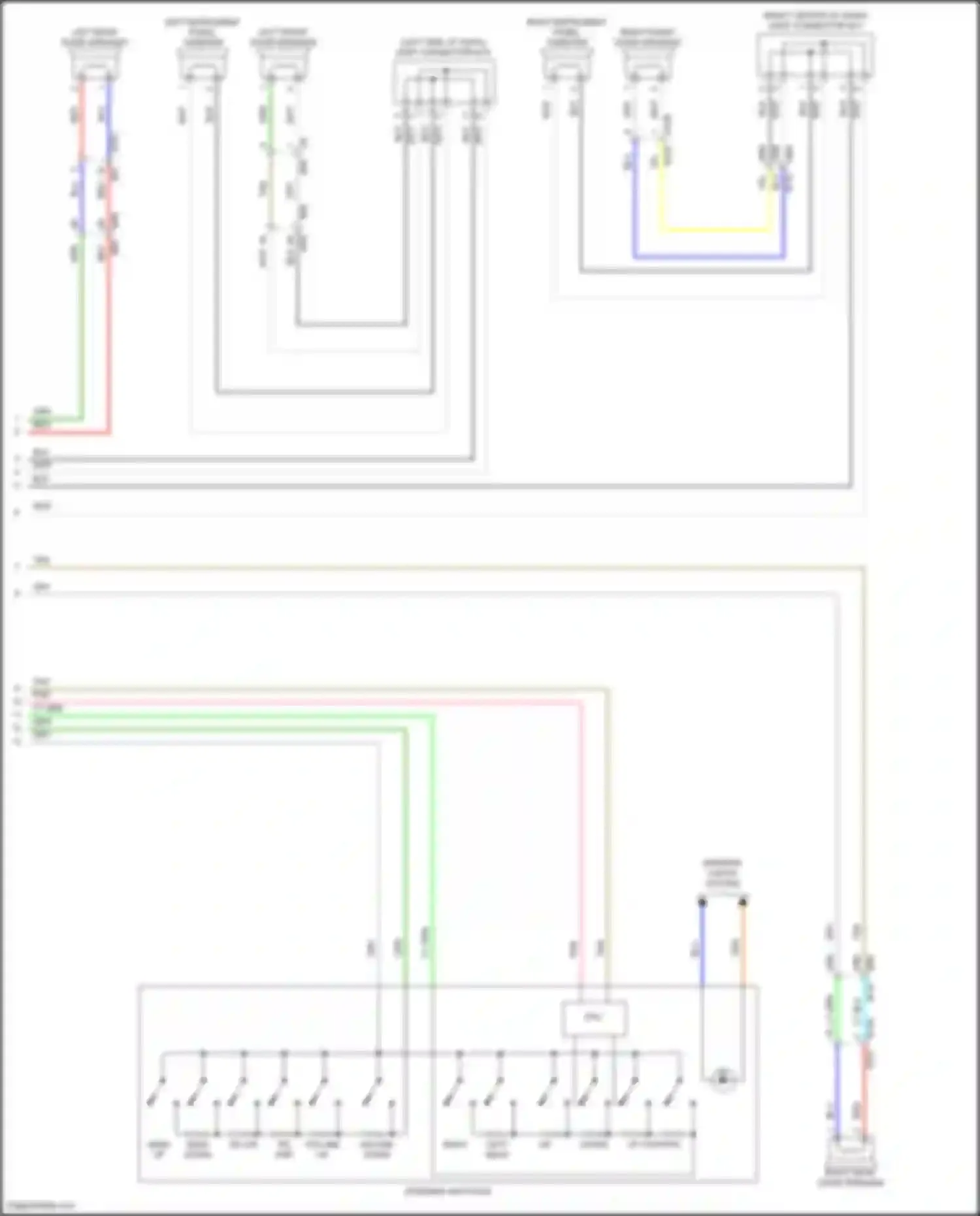 Pathfinder Nissan V (2021-2024): Radio circuit, w/o bose (3 of 3)