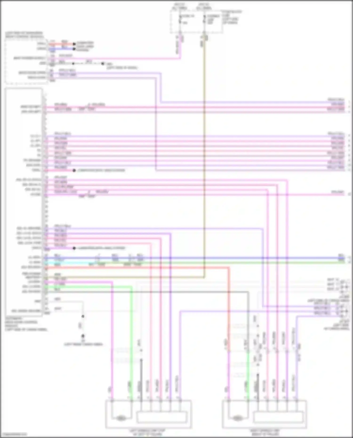 Pathfinder Nissan V (2021-2024): Automatic back door circuit (1 of 2)