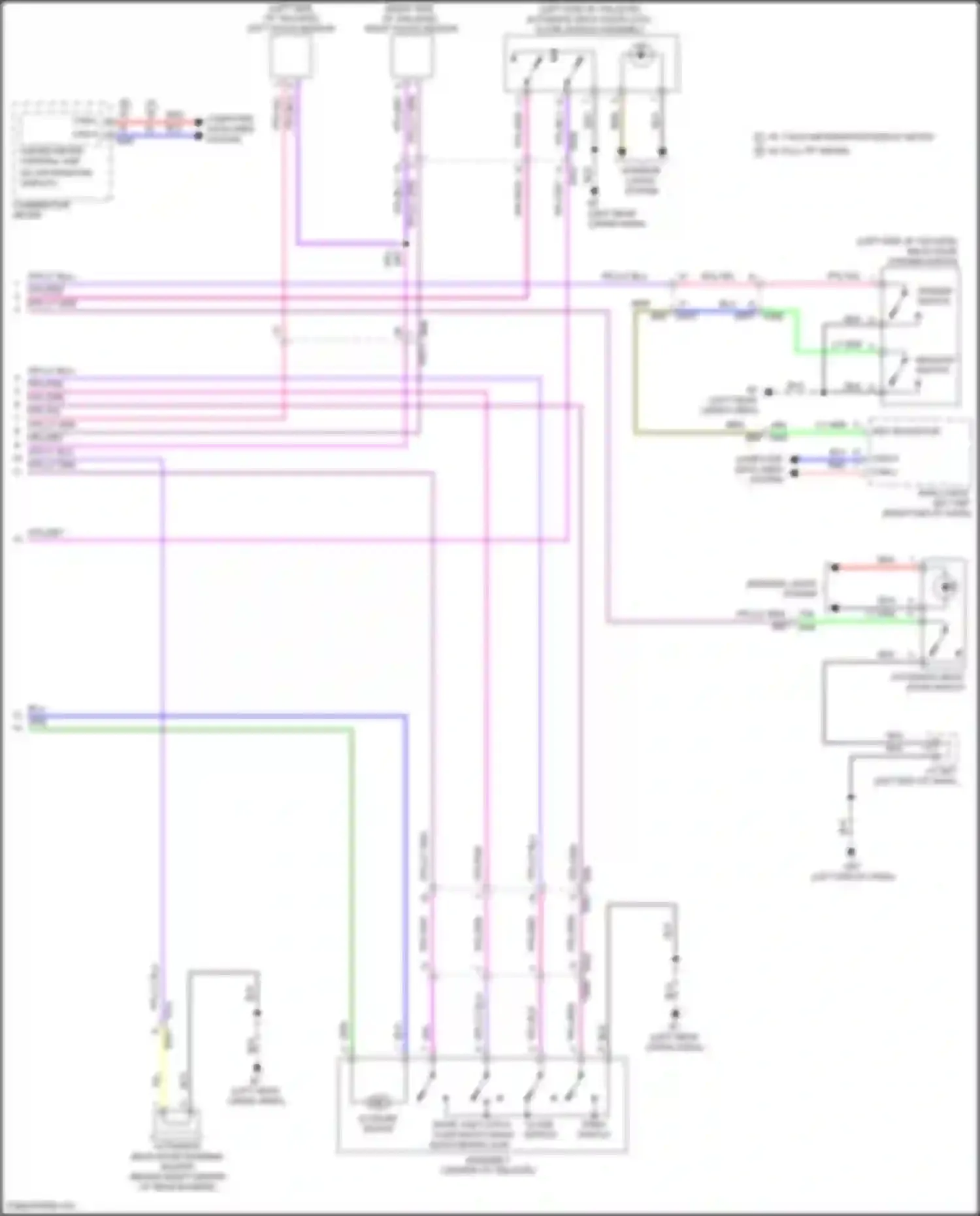 Pathfinder Nissan V (2021-2024): Automatic back door circuit (2 of 2)