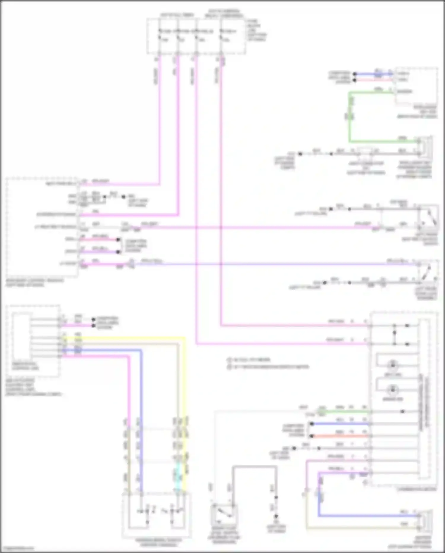 Pathfinder Nissan V (2021-2024): Chime circuit