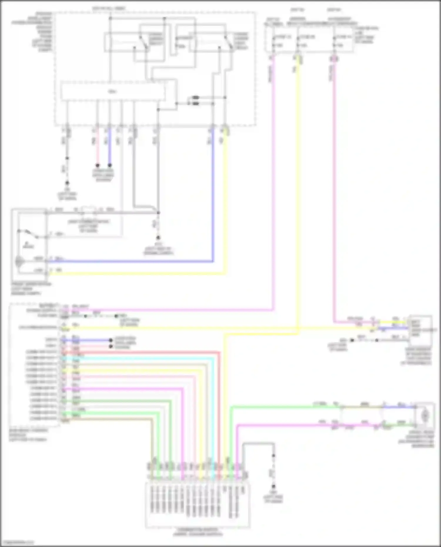 Pathfinder Nissan V (2021-2024): Front wiper/washer circuit