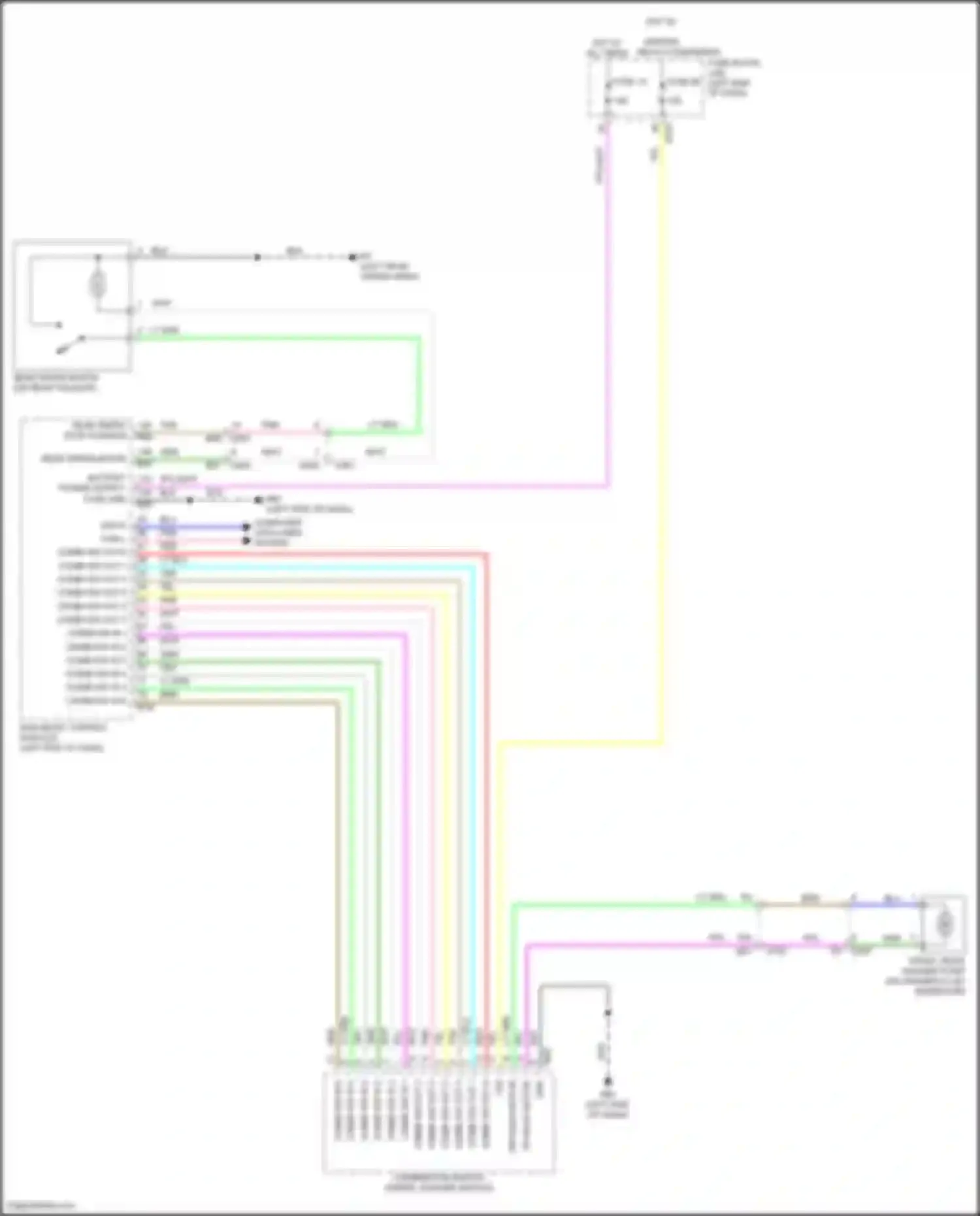 Pathfinder Nissan V (2021-2024): Rear wiper/washer circuit
