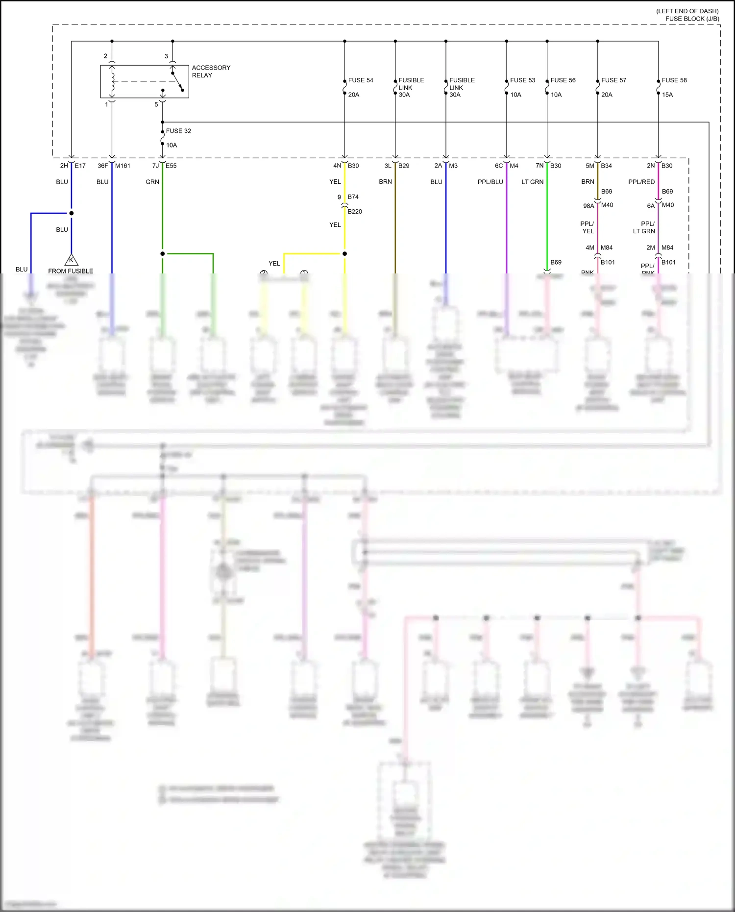Wiring diagram adas control unit 2 for Nissan Pathfinder V (2021-2024) (4 of 4)