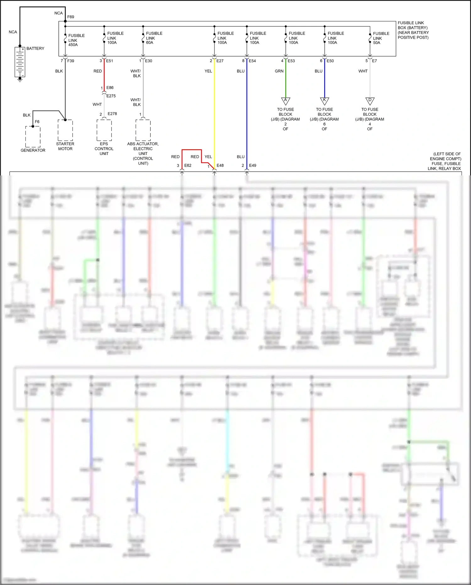 Wiring diagram battery current sensor for Nissan Pathfinder V (2021-2024) (2 of 2)