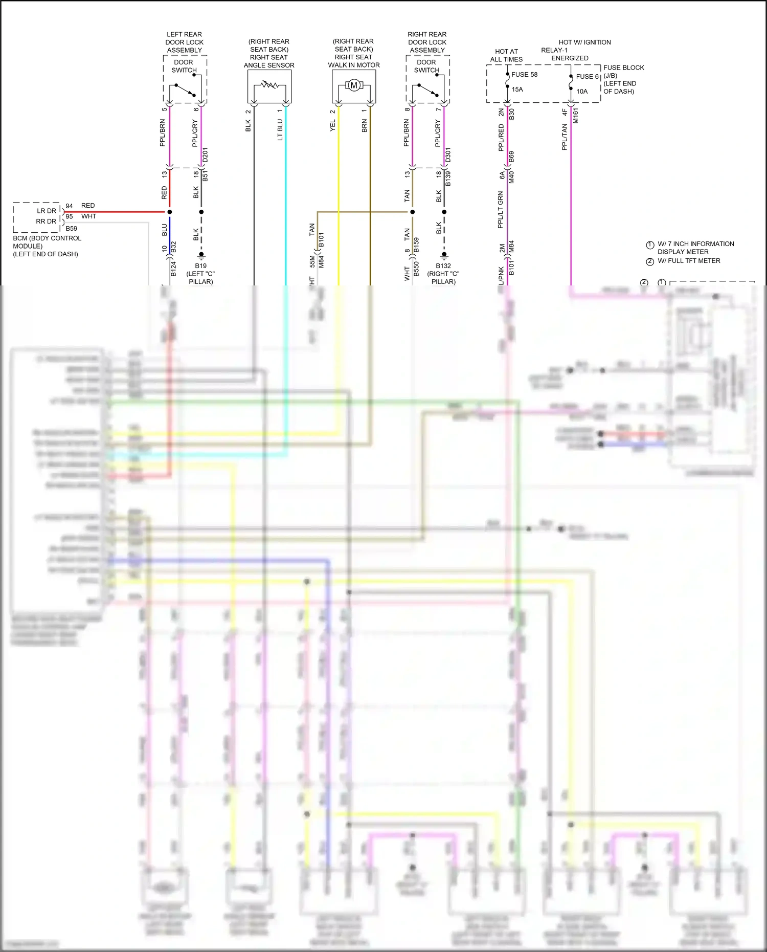 Wiring diagram combination meter for Nissan Pathfinder V (2021-2024) (30 of 31)