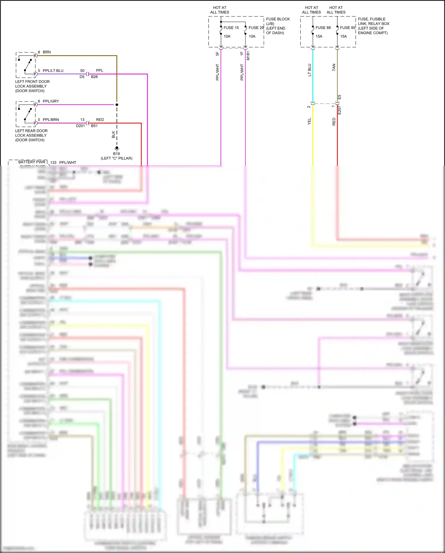 Wiring diagram combination sw input 5 for Nissan Pathfinder V (2021-2024) (1 of 1)