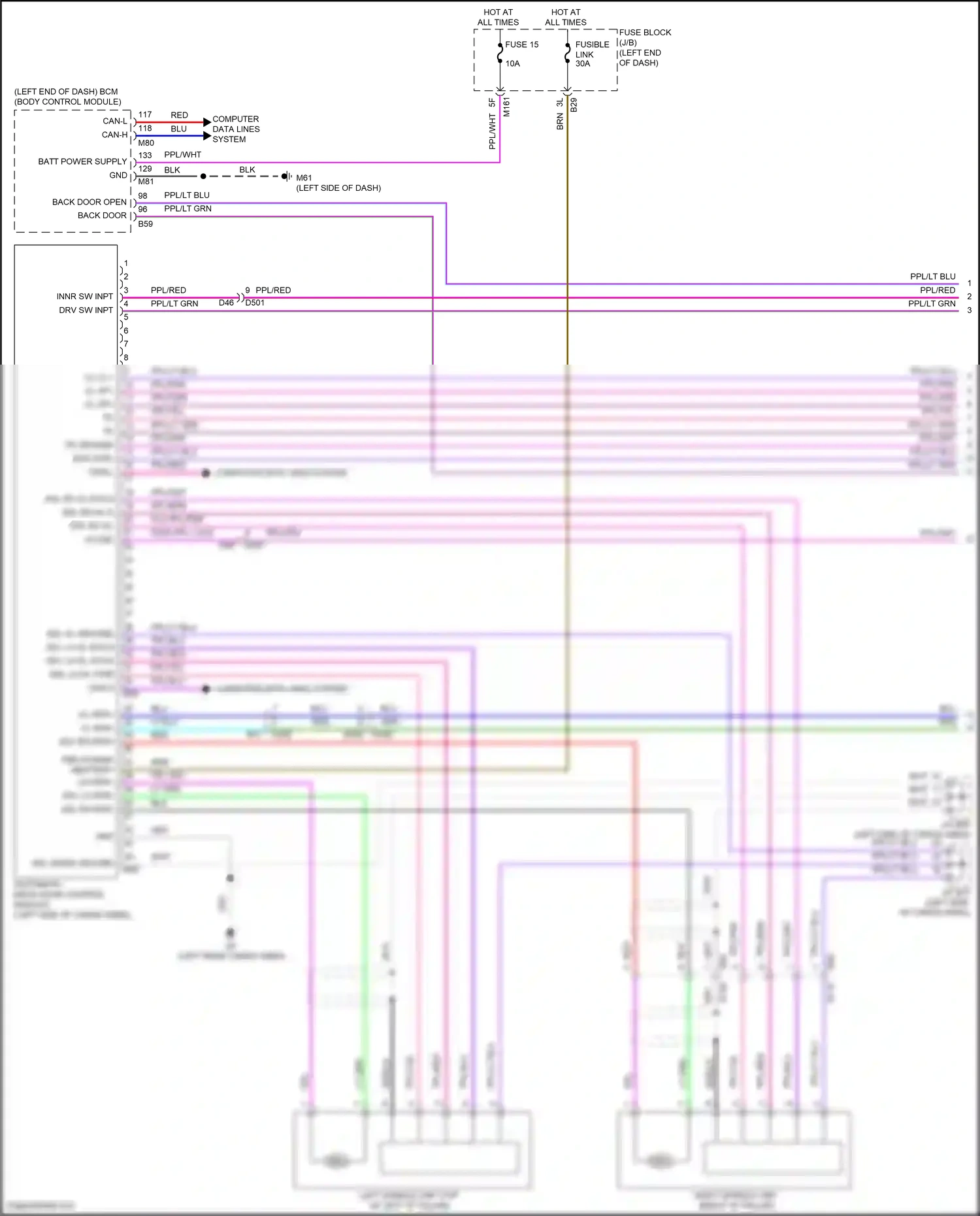 Wiring diagram computer data lines system for Nissan Pathfinder V (2021-2024) (73 of 84)