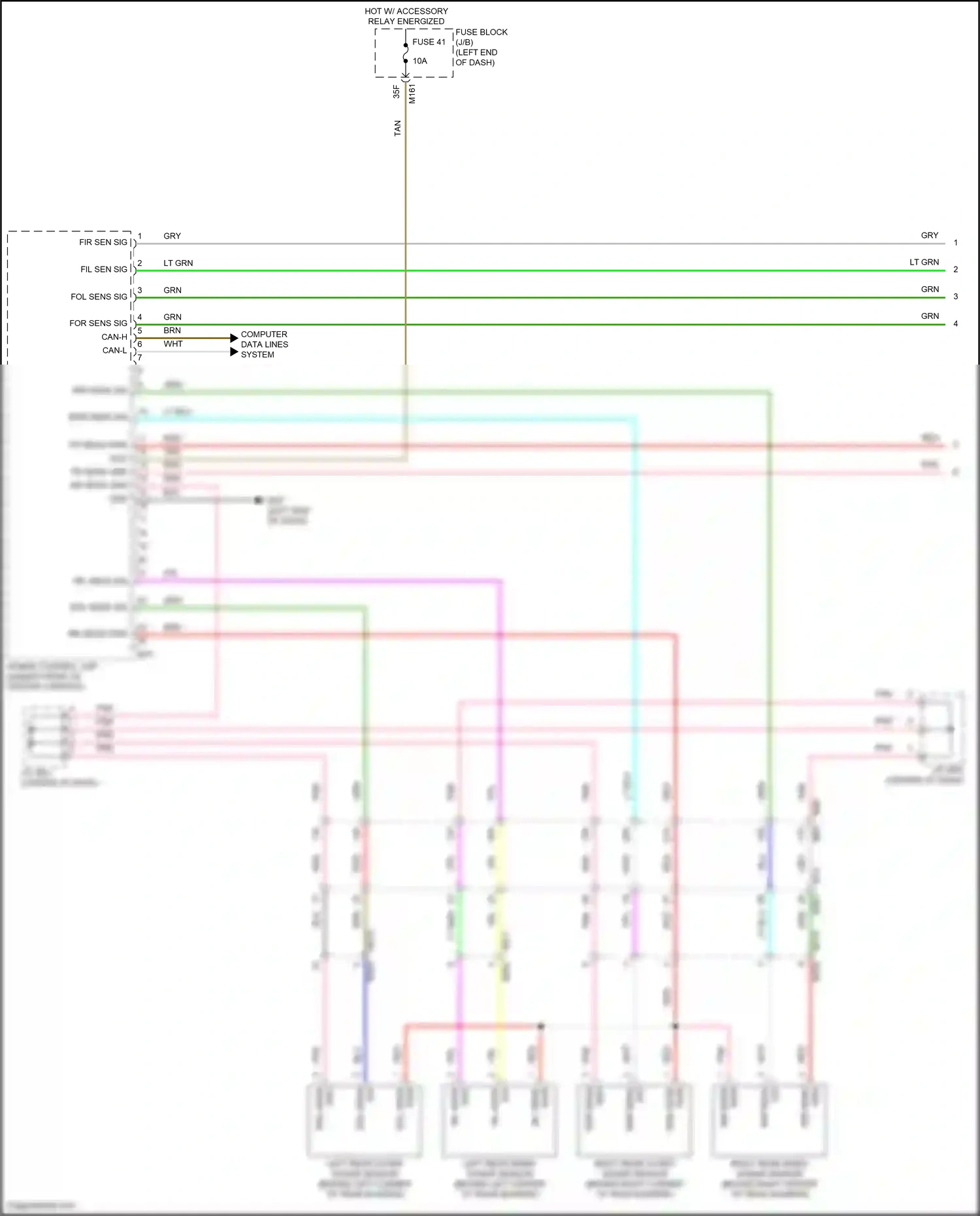 Wiring diagram computer data lines system for Nissan Pathfinder V (2021-2024) (58 of 84)