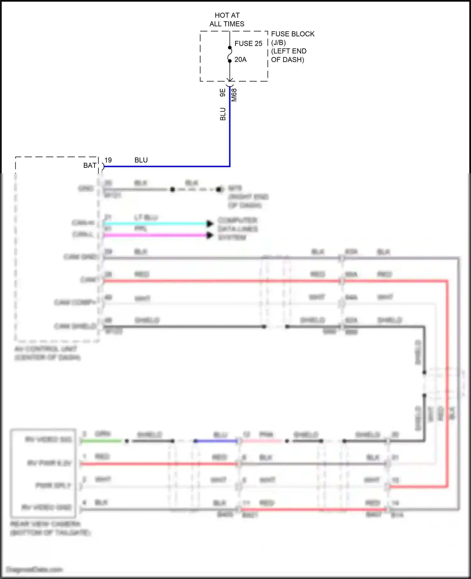 Wiring diagram computer data lines system for Nissan Pathfinder V (2021-2024) (59 of 84)