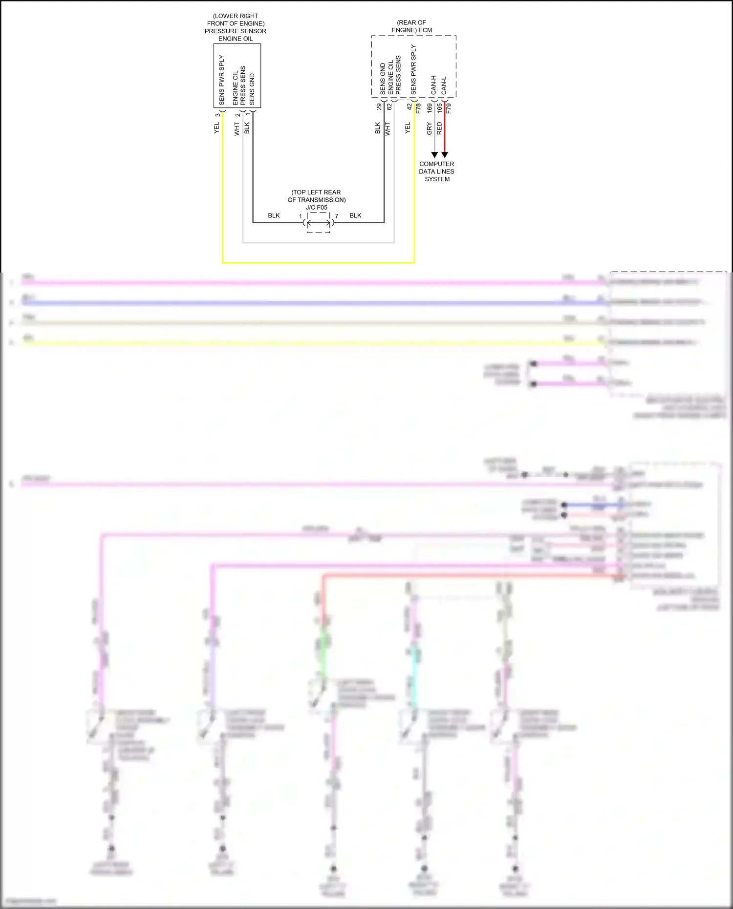 Wiring diagram computer data lines system for Nissan Pathfinder V (2021-2024) (47 of 84)