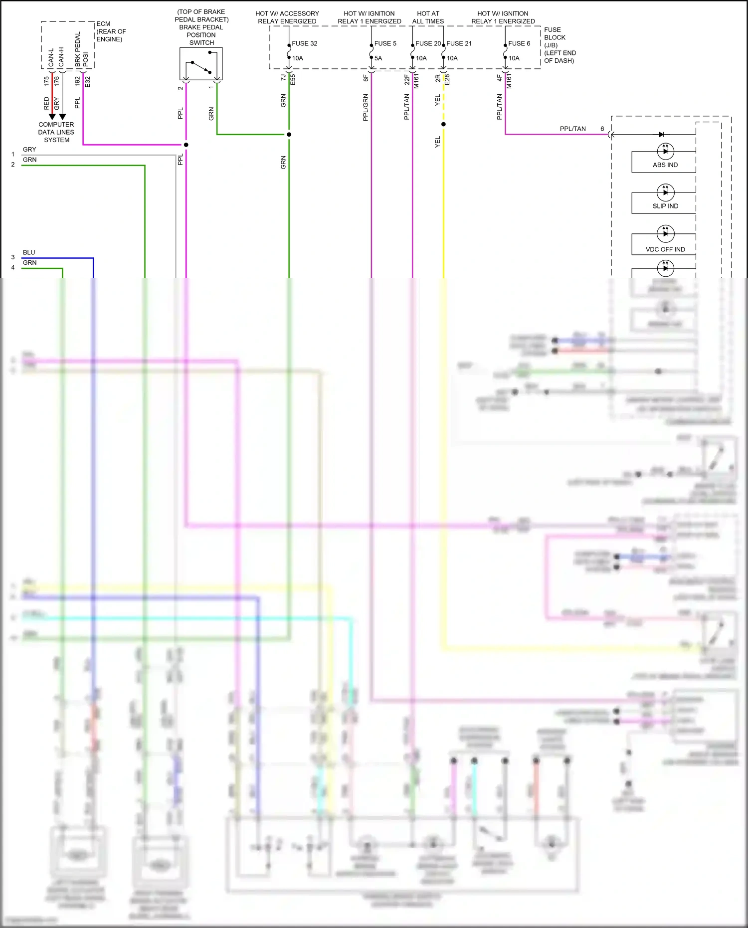 Wiring diagram computer data lines system for Nissan Pathfinder V (2021-2024) (72 of 84)