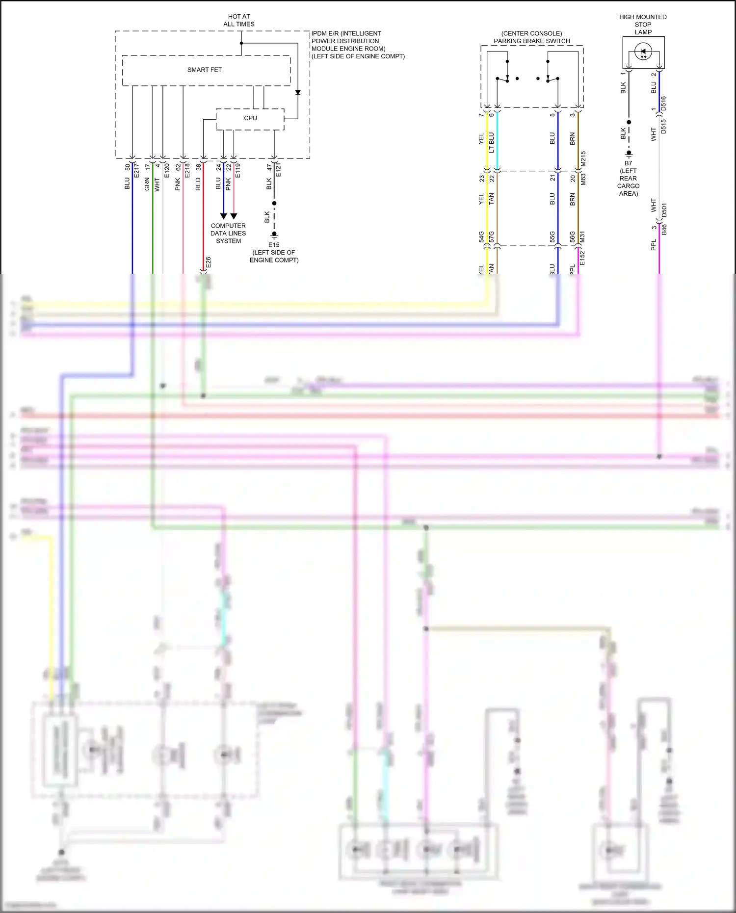Wiring diagram control module for Nissan Pathfinder V (2021-2024) (1 of 2)