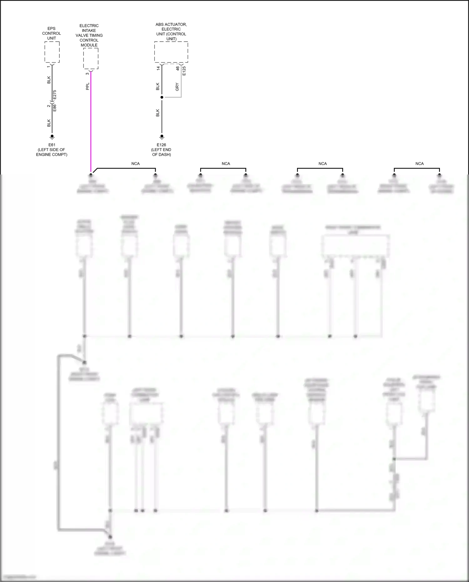 Wiring diagram cooling fan control module for Nissan Pathfinder V (2021-2024) (3 of 3)