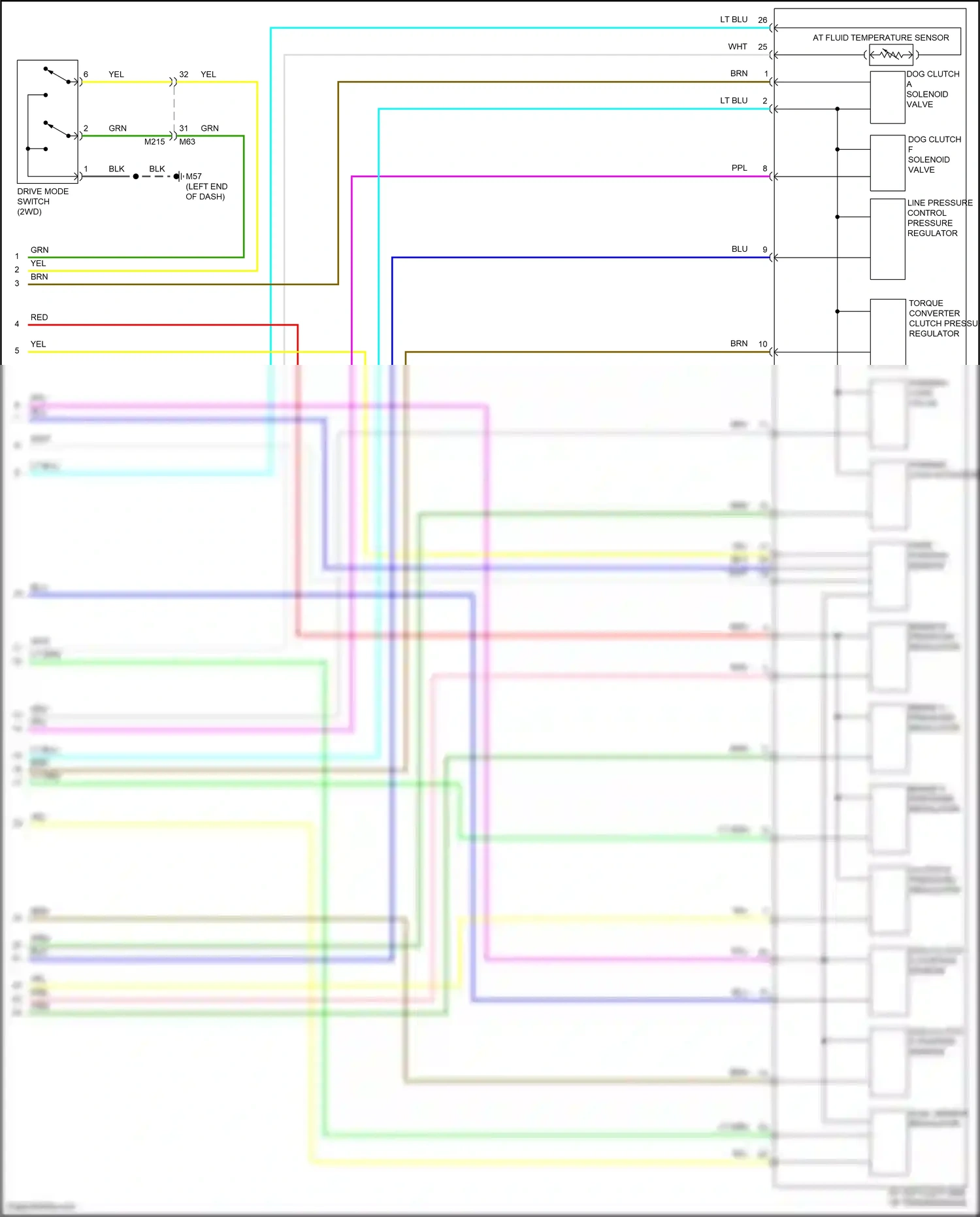 Wiring diagram dual sensor regulator for Nissan Pathfinder V (2021-2024) (1 of 1)