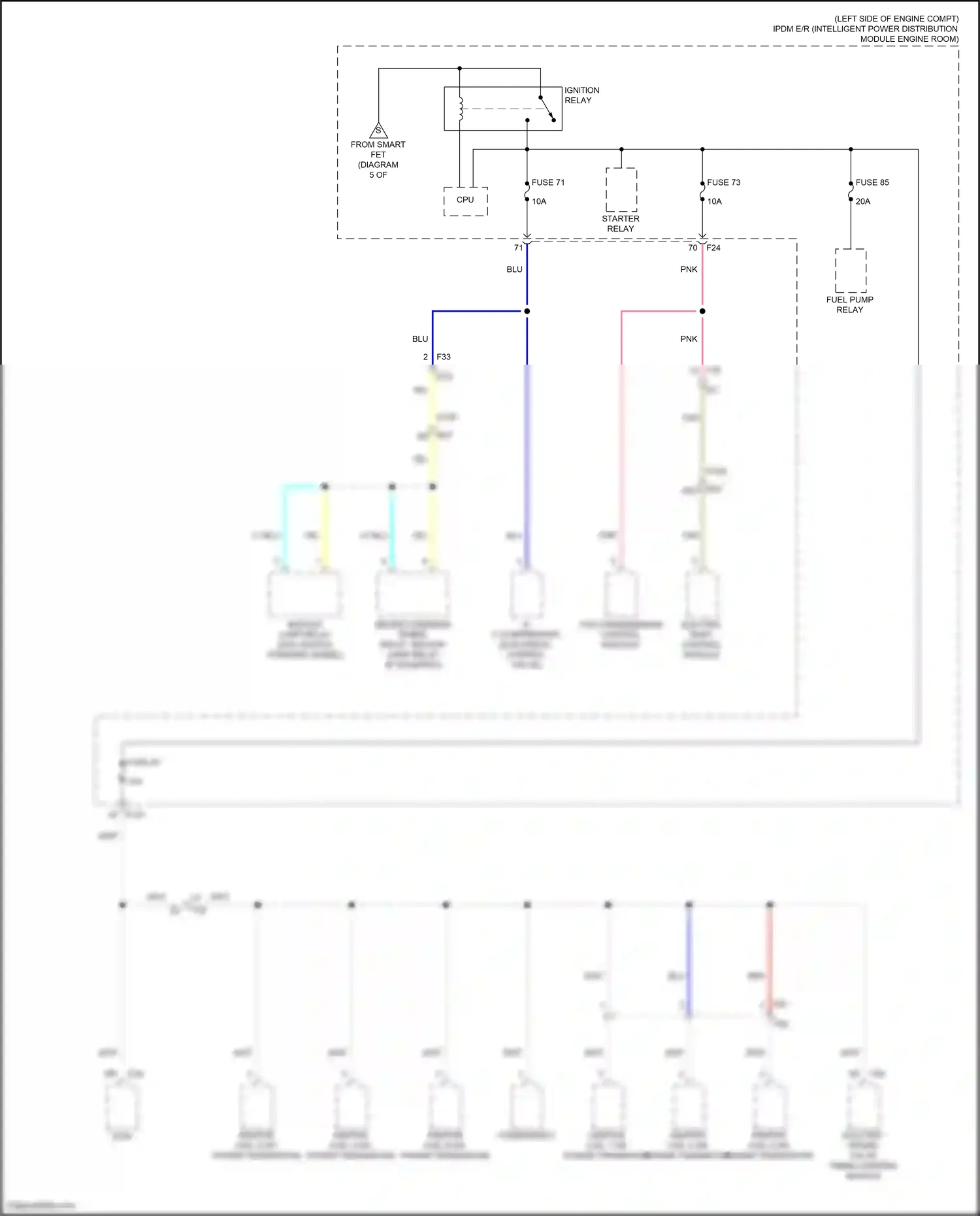 Wiring diagram electric shift control module for Nissan Pathfinder V (2021-2024) (4 of 4)