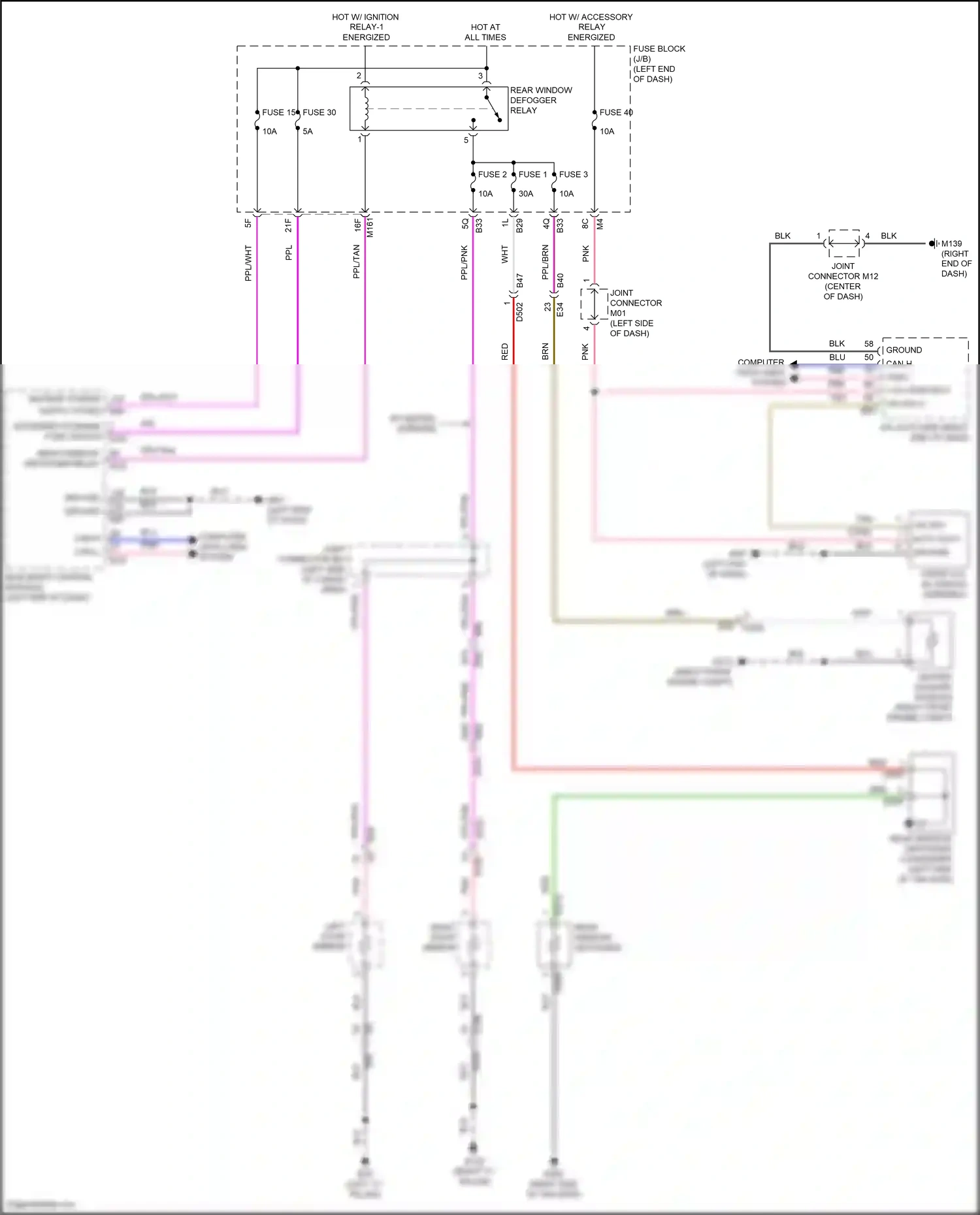 Wiring diagram front a/c, av switch assembly for Nissan Pathfinder V (2021-2024) (1 of 1)