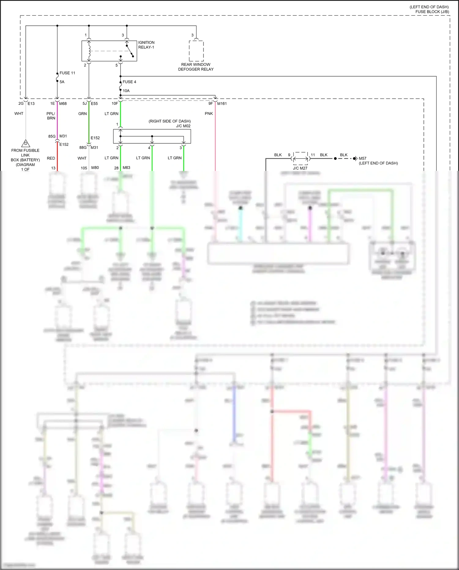 Wiring diagram front camera unit for Nissan Pathfinder V (2021-2024) (3 of 3)