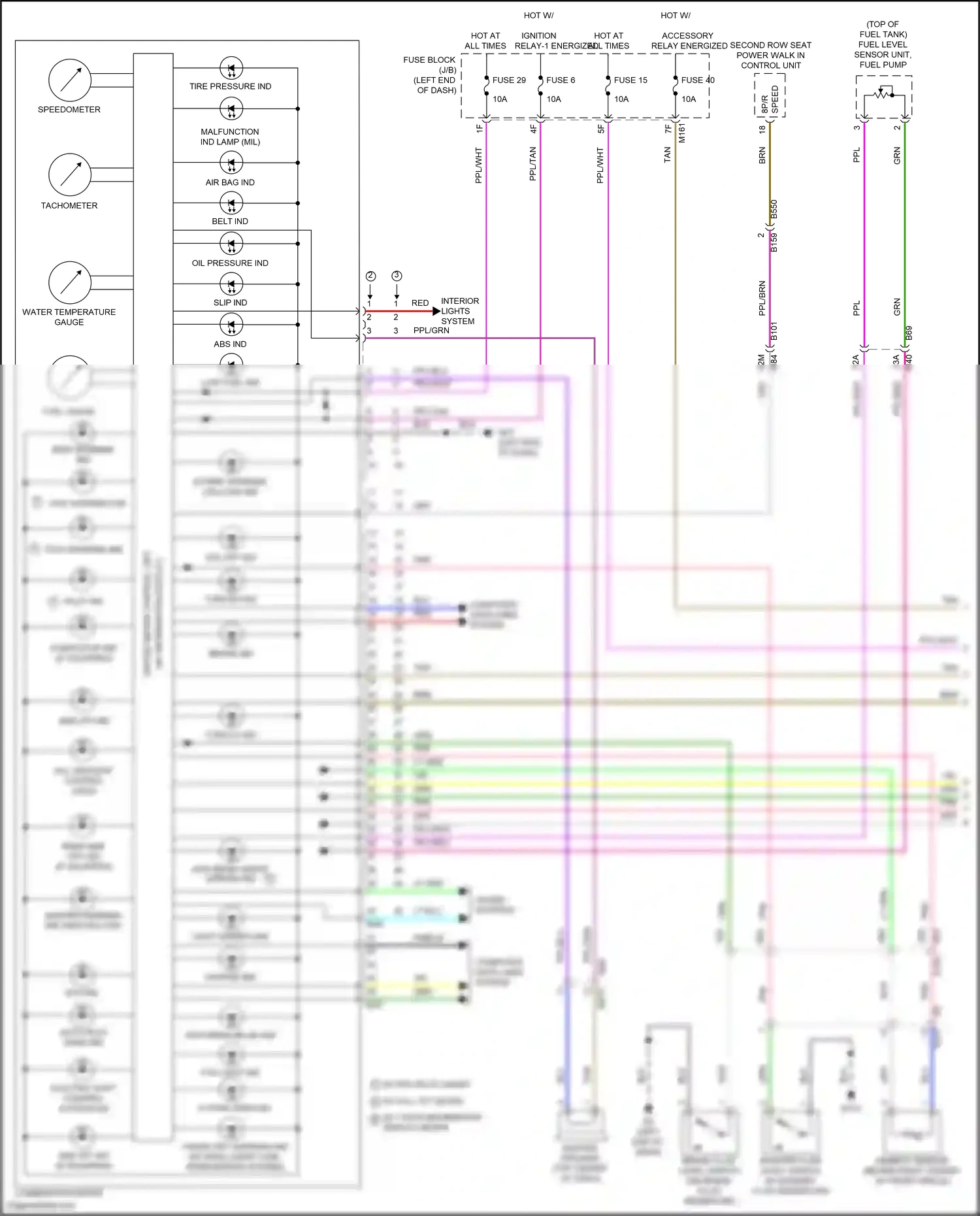 Wiring diagram master speaker for Nissan Pathfinder V (2021-2024) (2 of 3)