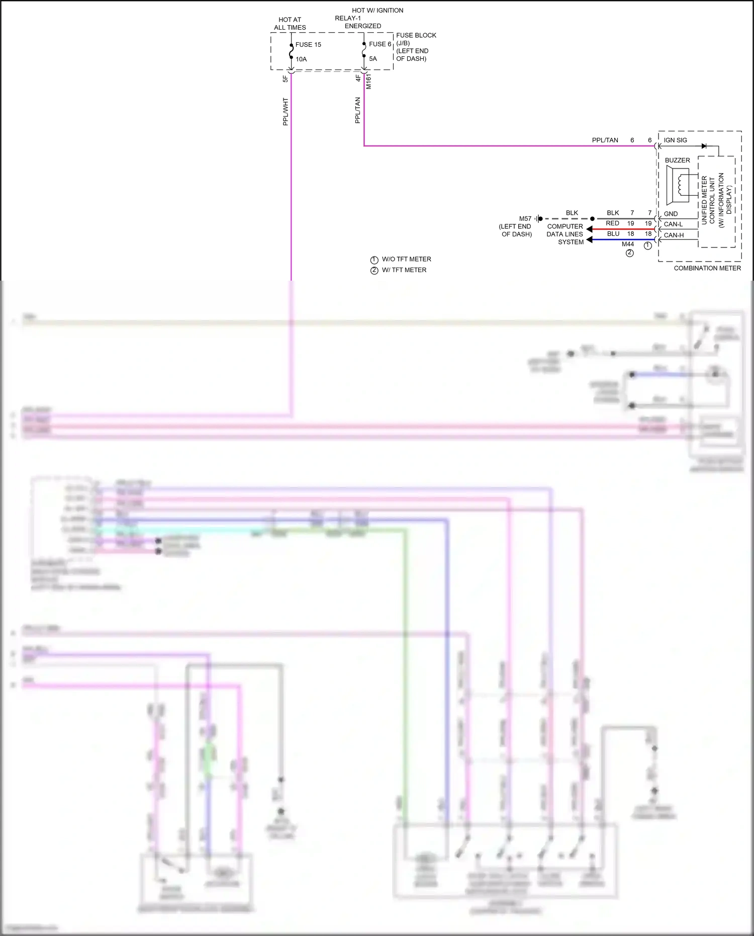 Wiring diagram open switch for Nissan Pathfinder V (2021-2024) (2 of 3)