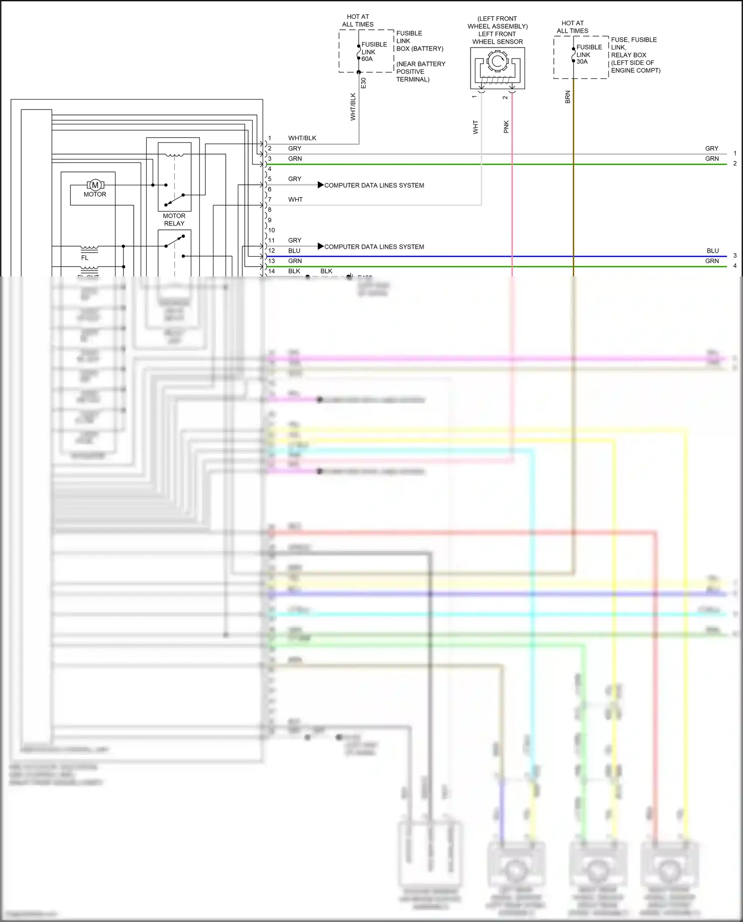 Wiring diagram vacuum sensor for Nissan Pathfinder V (2021-2024) (1 of 1)