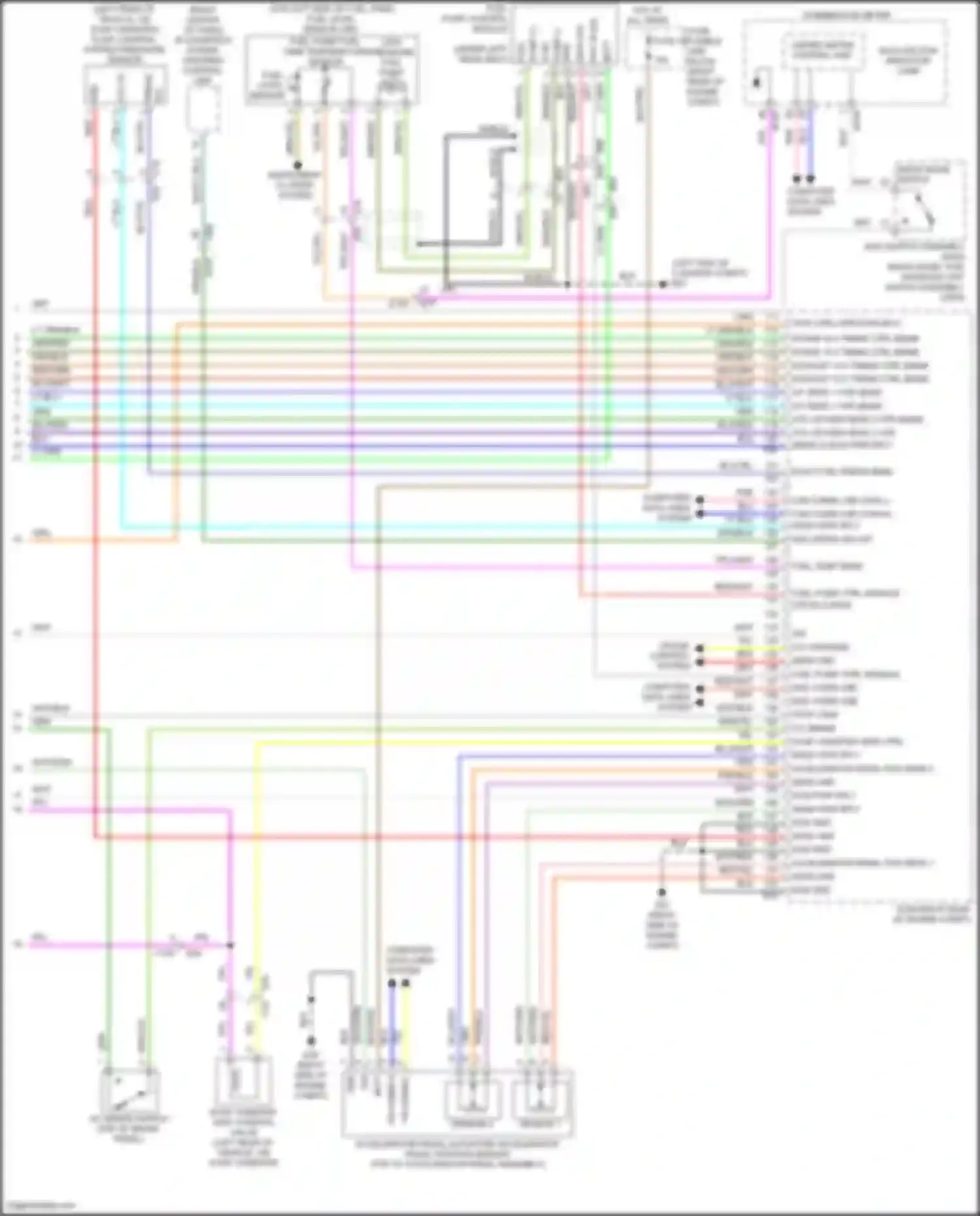 Patrol Nissan Y62 facelift 2 (2019-2024): Wiring diagram engine performance 5.6l (7 of 7)