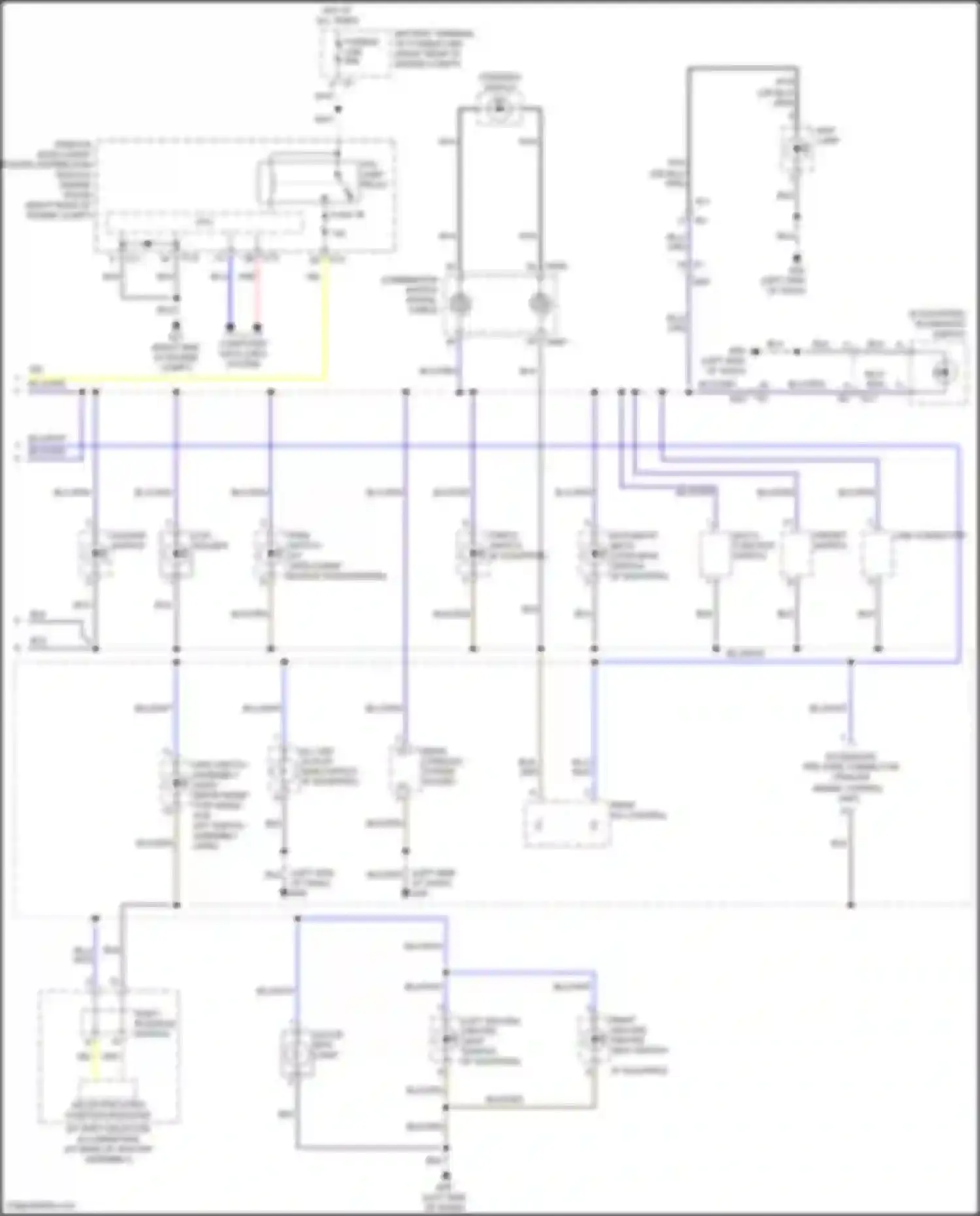Patrol Nissan Y62 facelift 2 (2019-2024): Instrument illumination circuit (2 of 2)