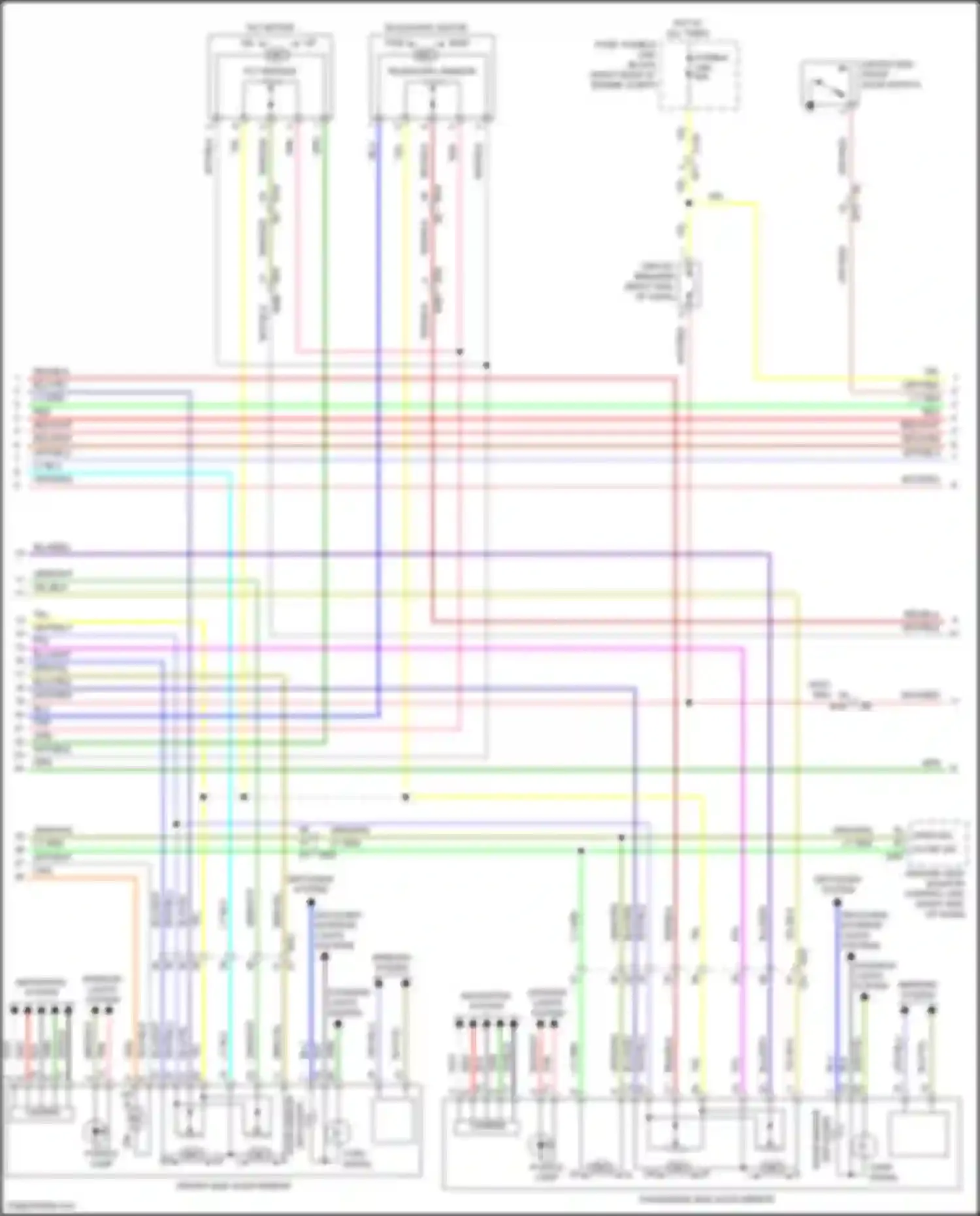 Patrol Nissan Y62 facelift 2 (2019-2024): Memory systems circuit (2 of 3)