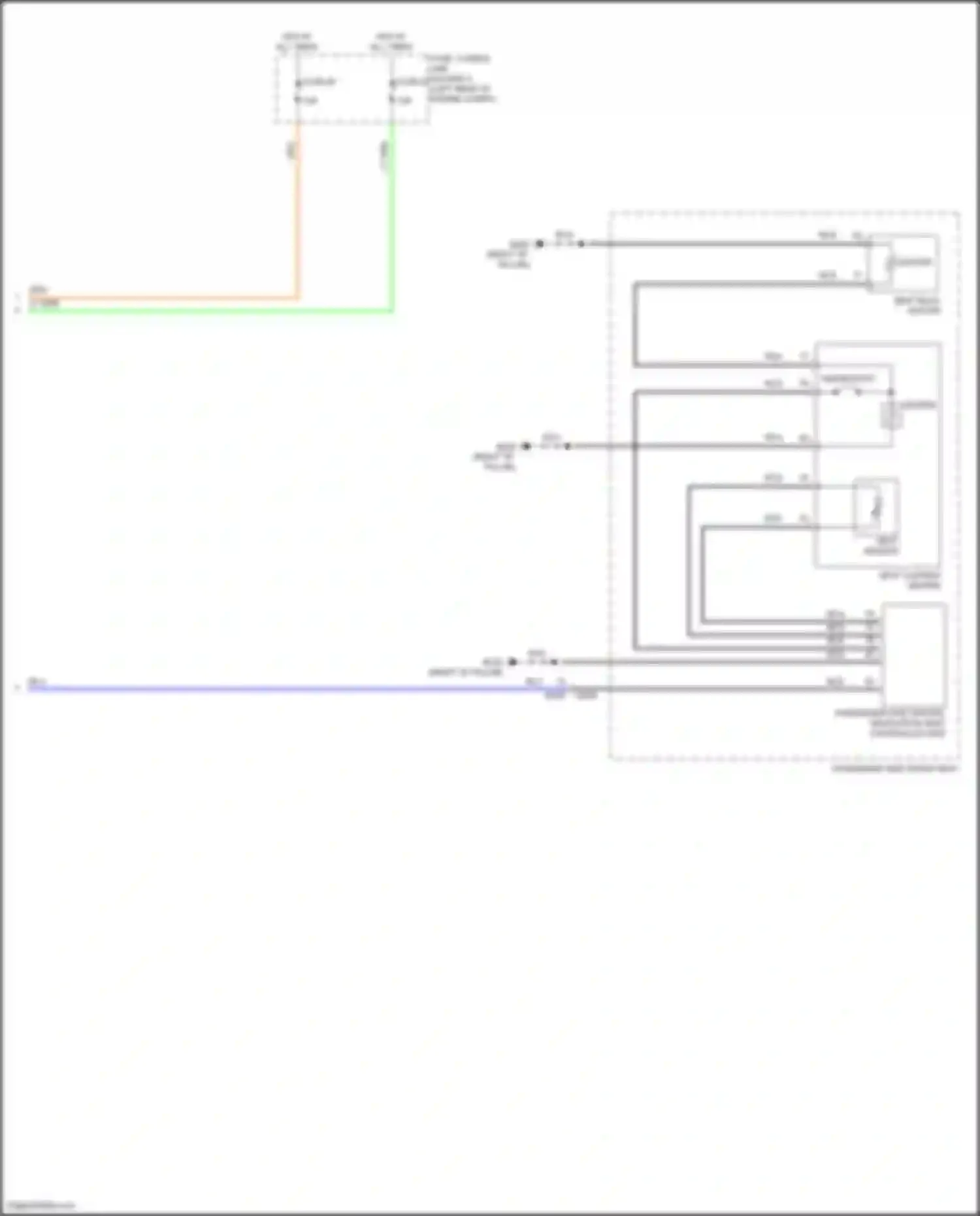Patrol Nissan Y62 facelift 2 (2019-2024): Seat ventilation circuit (2 of 2)