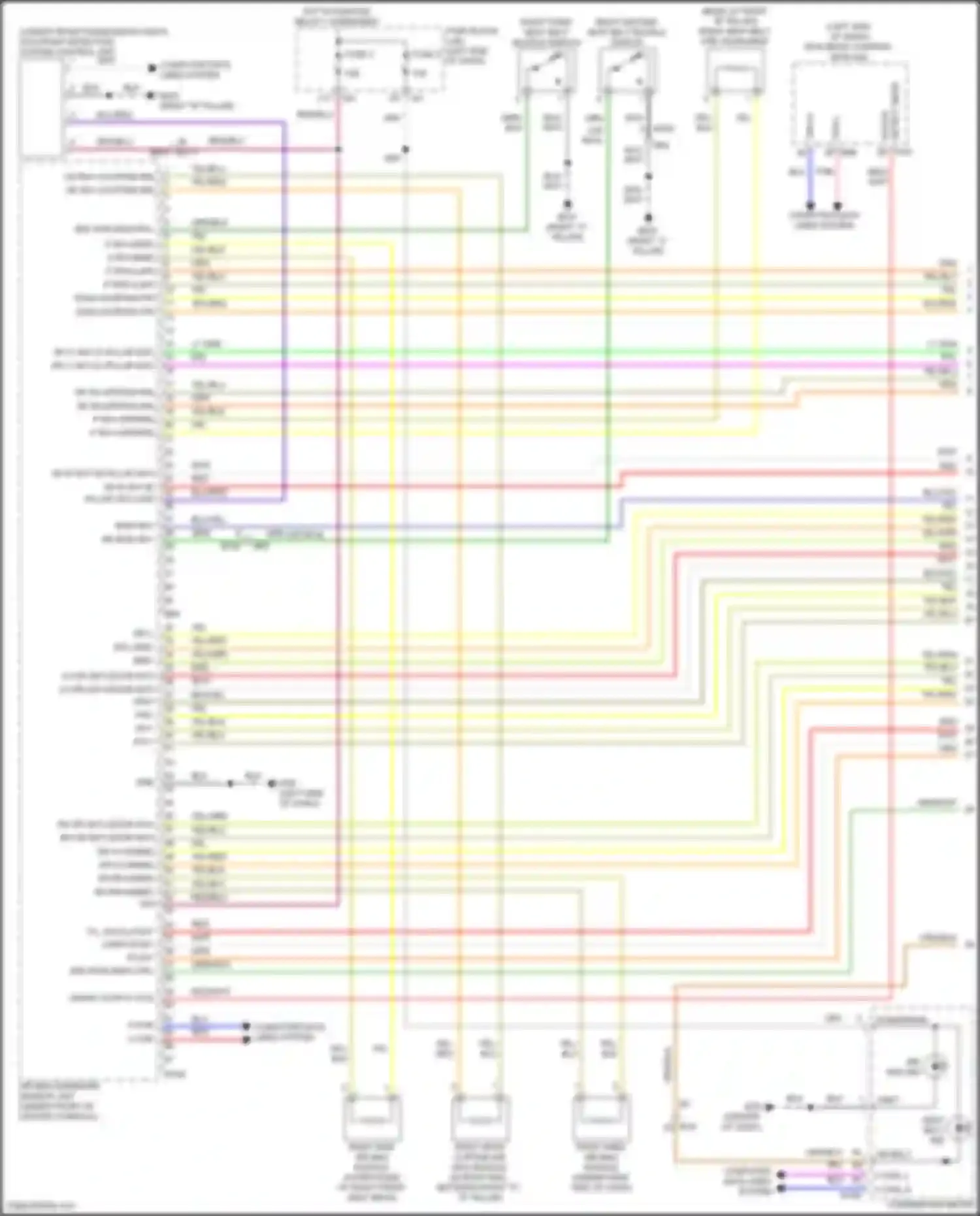 Patrol Nissan Y62 facelift 2 (2019-2024): Supplemental restraints circuit (1 of 3)