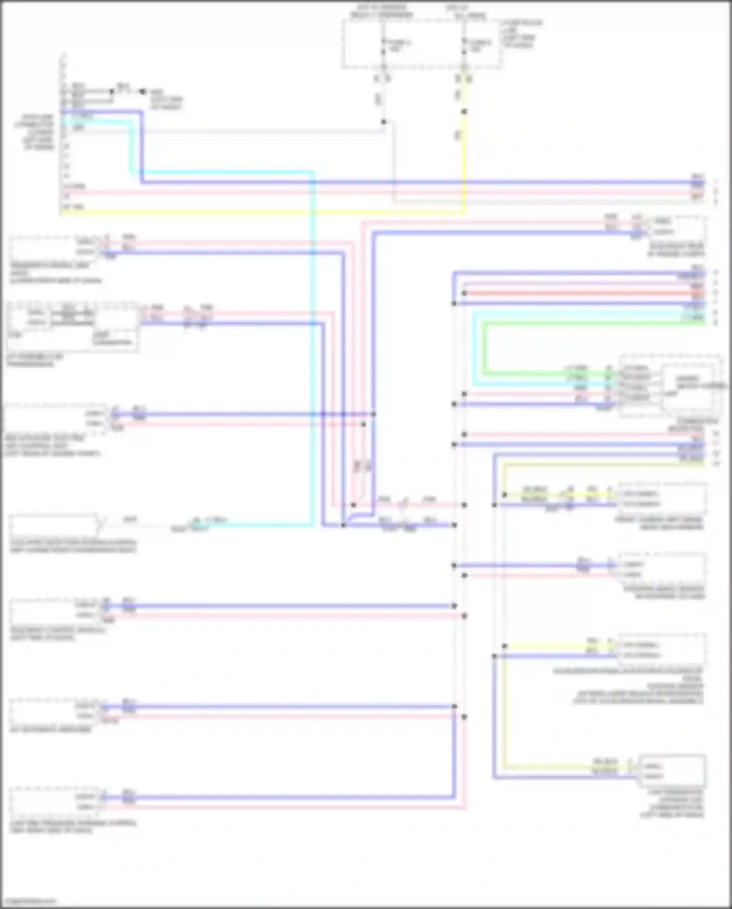 Wiring diagram accelerator pedal actuator/accelerator pedal position sensor for Nissan Patrol Y62 facelift 2 (2019-2024) (1 of 1)