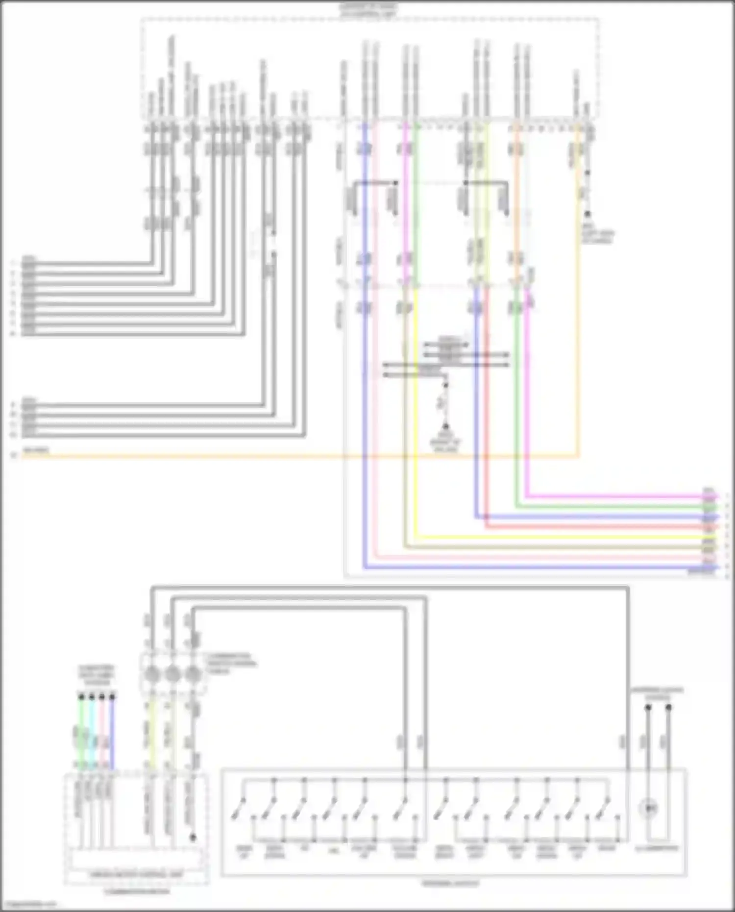 Wiring diagram antenna amp on signal for Nissan Patrol Y62 facelift 2 (2019-2024) (1 of 4)