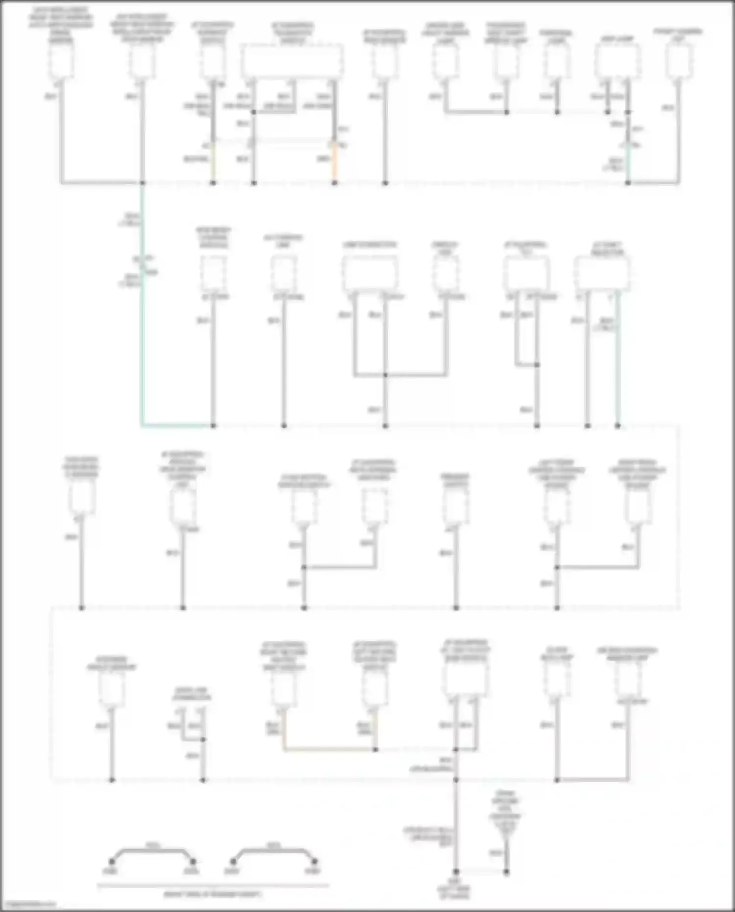 Wiring diagram around view monitor control unit for Nissan Patrol Y62 facelift 2 (2019-2024) (3 of 6)
