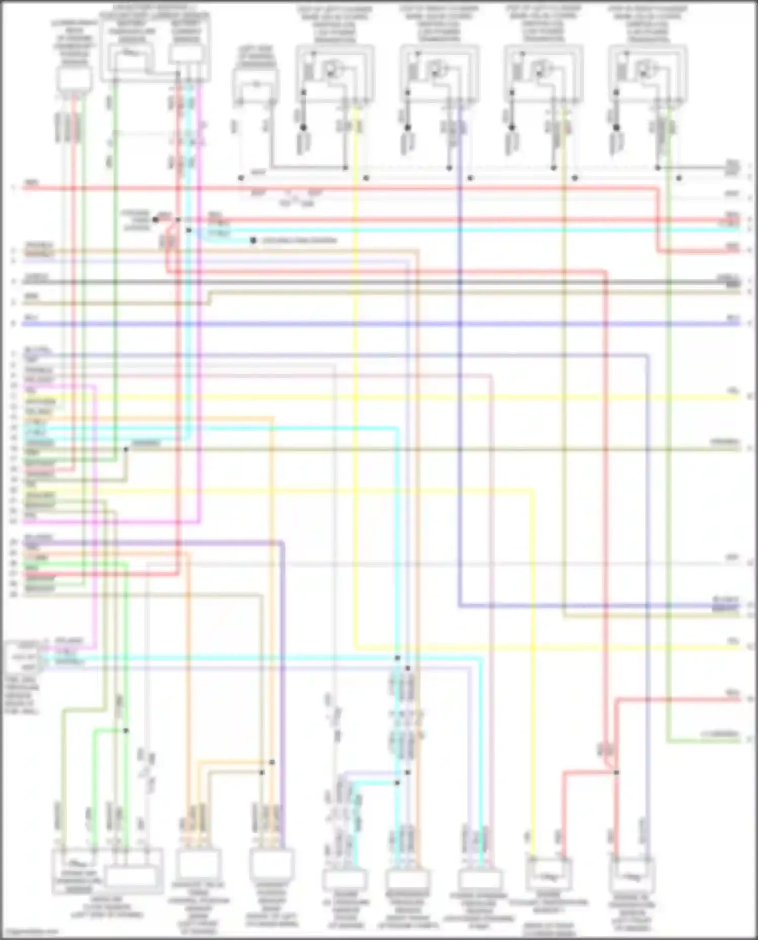 Wiring diagram battery temperature sensor for Nissan Patrol Y62 facelift 2 (2019-2024) (2 of 2)