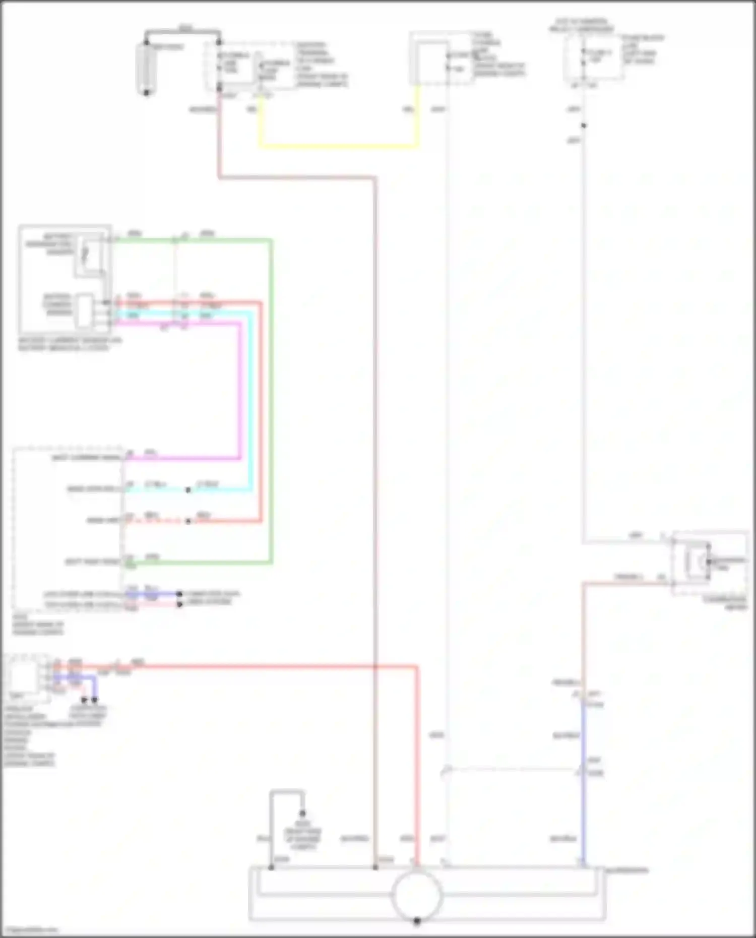 Wiring diagram battery terminal w/ fusible link for Nissan Patrol Y62 facelift 2 (2019-2024) (2 of 8)
