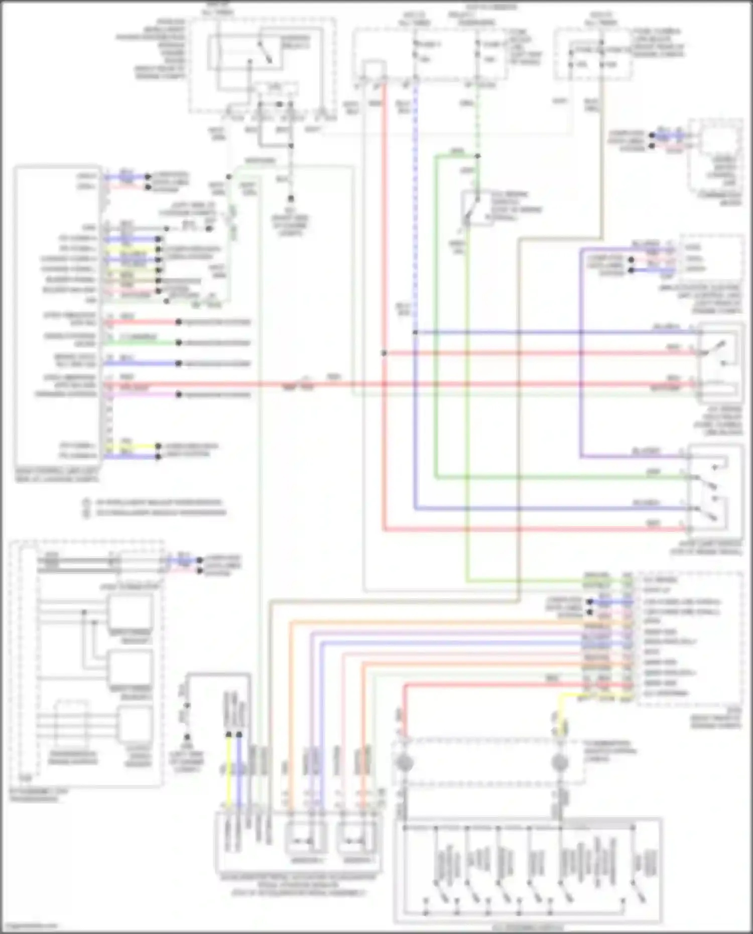 Wiring diagram chassis comm-h for Nissan Patrol Y62 facelift 2 (2019-2024) (2 of 2)