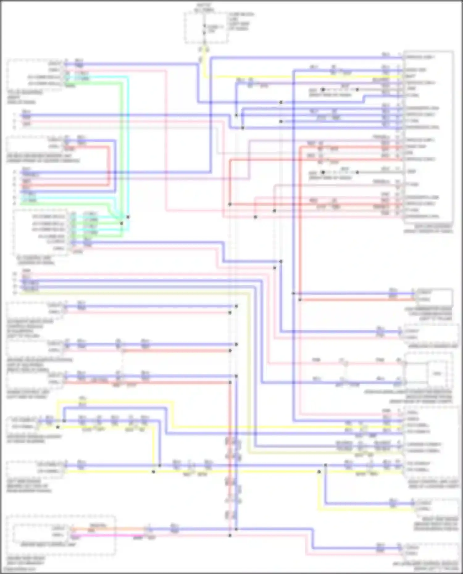 Wiring diagram chassis comm-h for Nissan Patrol Y62 facelift 2 (2019-2024) (1 of 2)