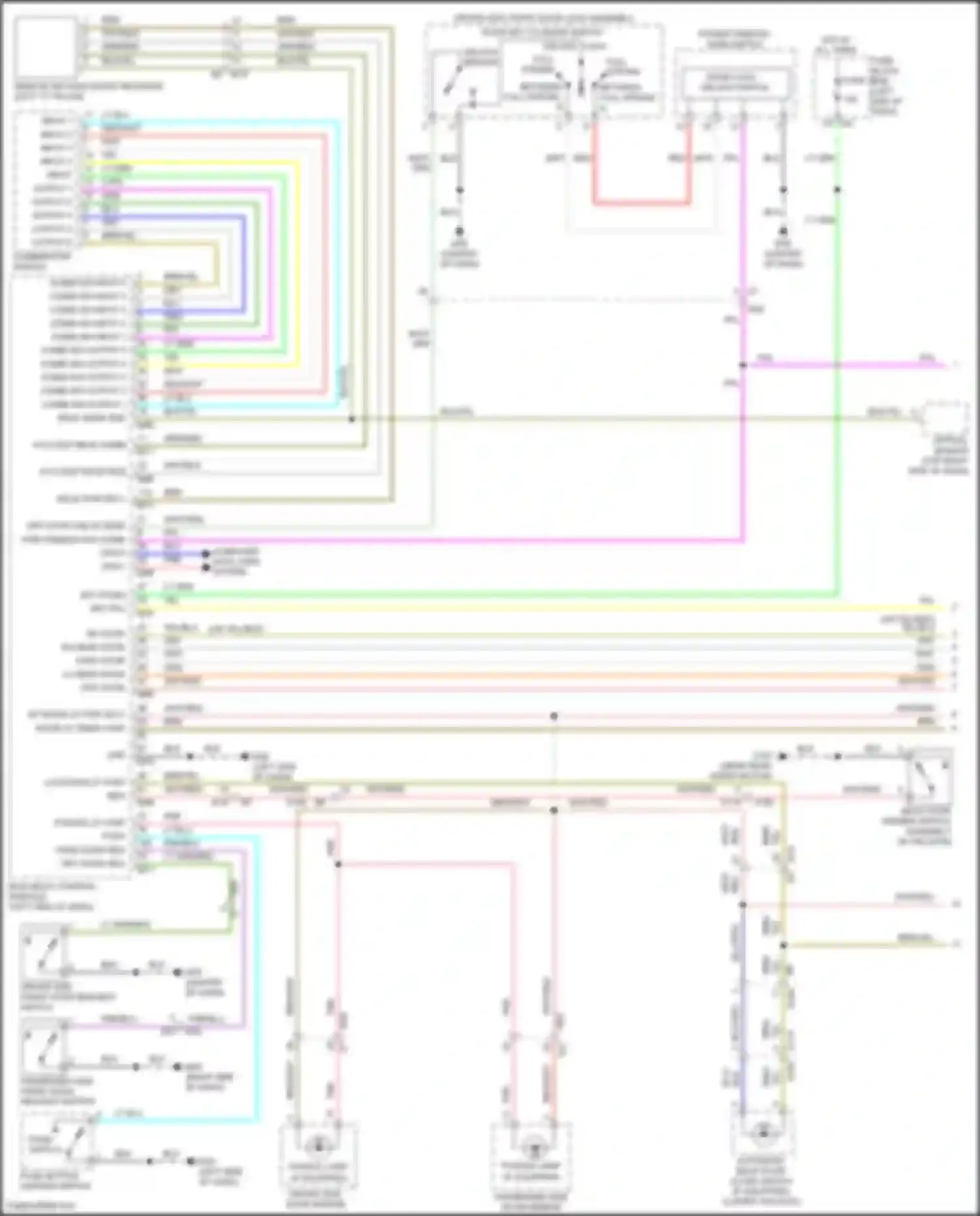 Wiring diagram combi sw input 4 for Nissan Patrol Y62 facelift 2 (2019-2024) (3 of 7)