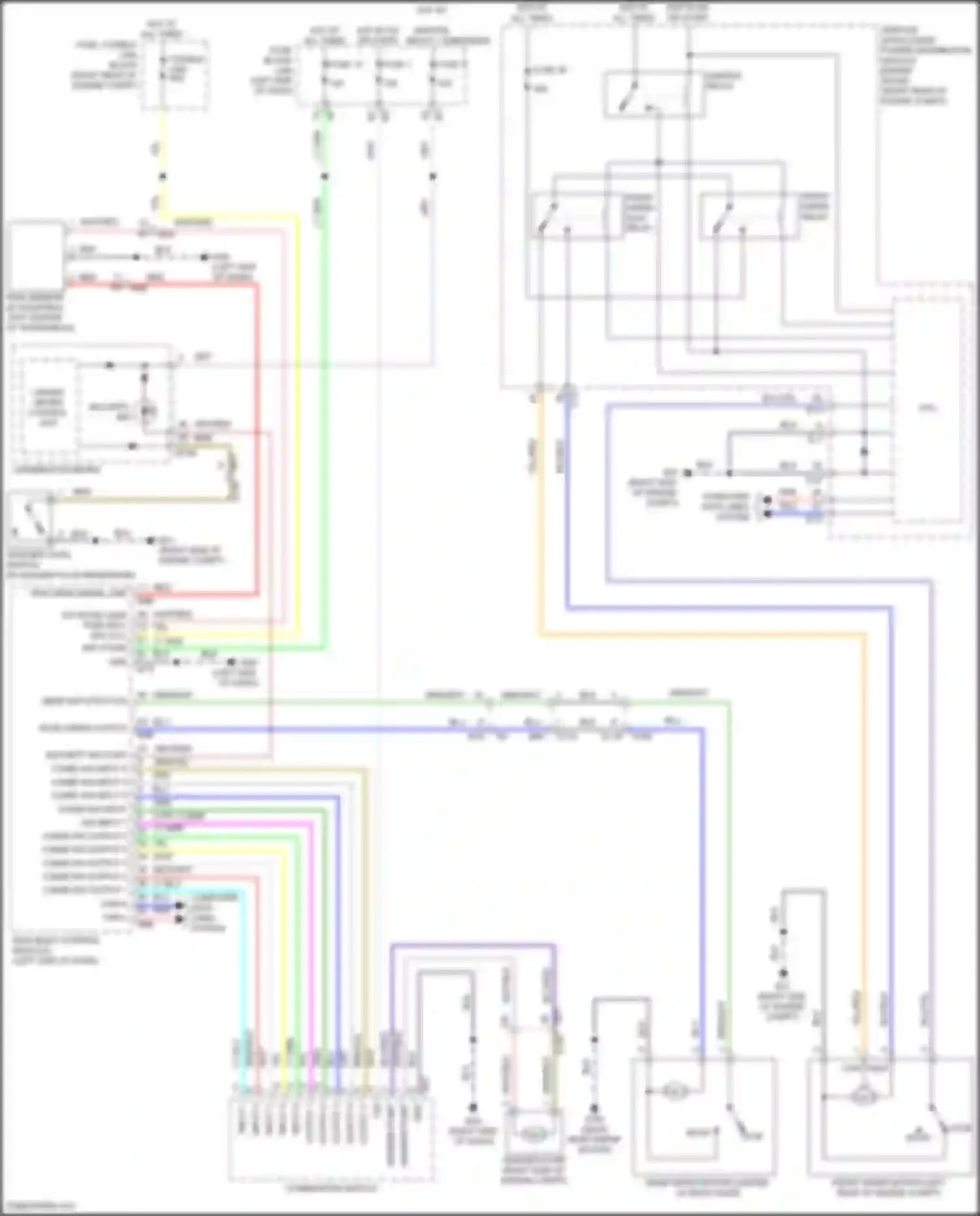 Wiring diagram combi sw output 5 for Nissan Patrol Y62 facelift 2 (2019-2024) (7 of 7)