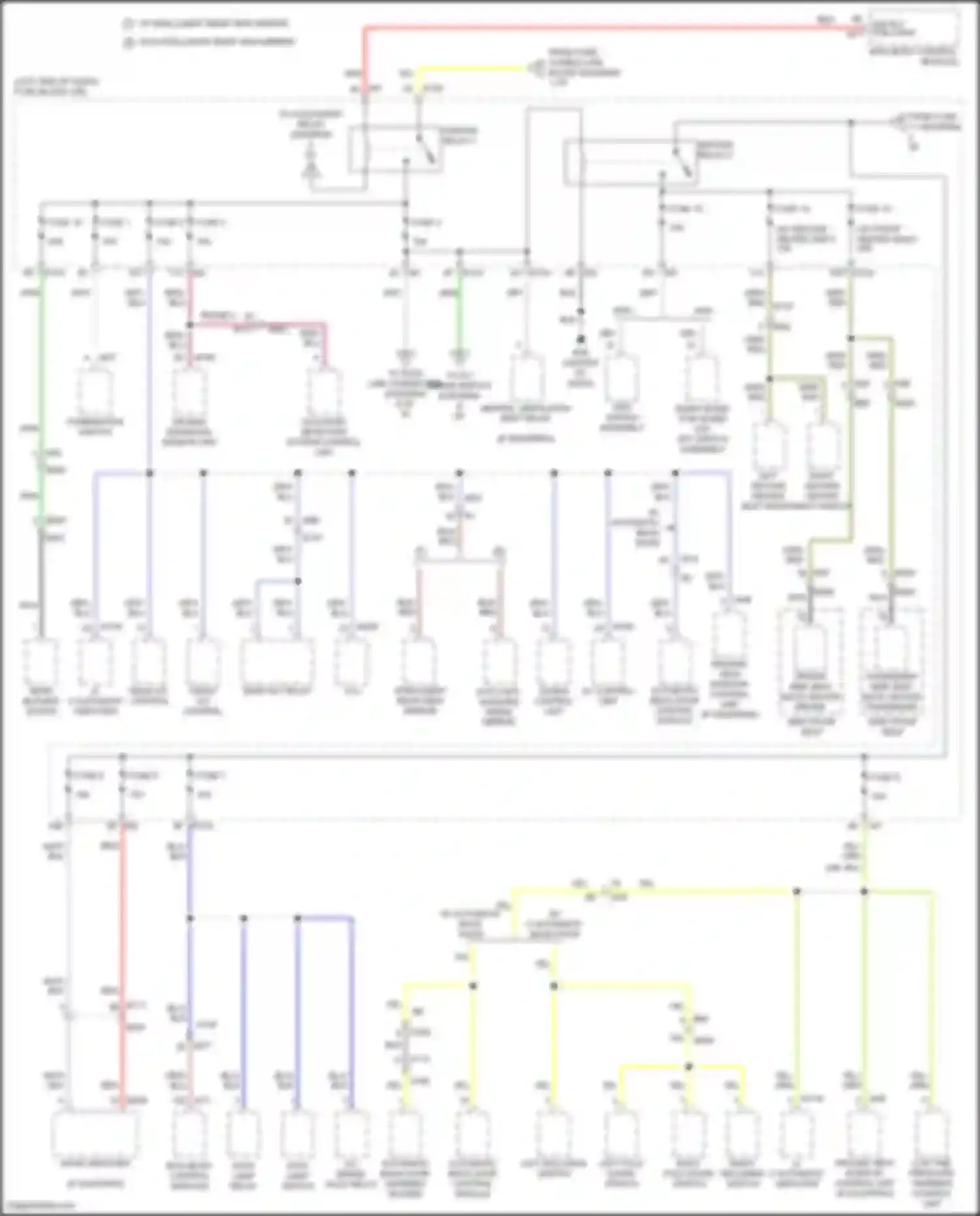 Wiring diagram combination switch for Nissan Patrol Y62 facelift 2 (2019-2024) (8 of 9)
