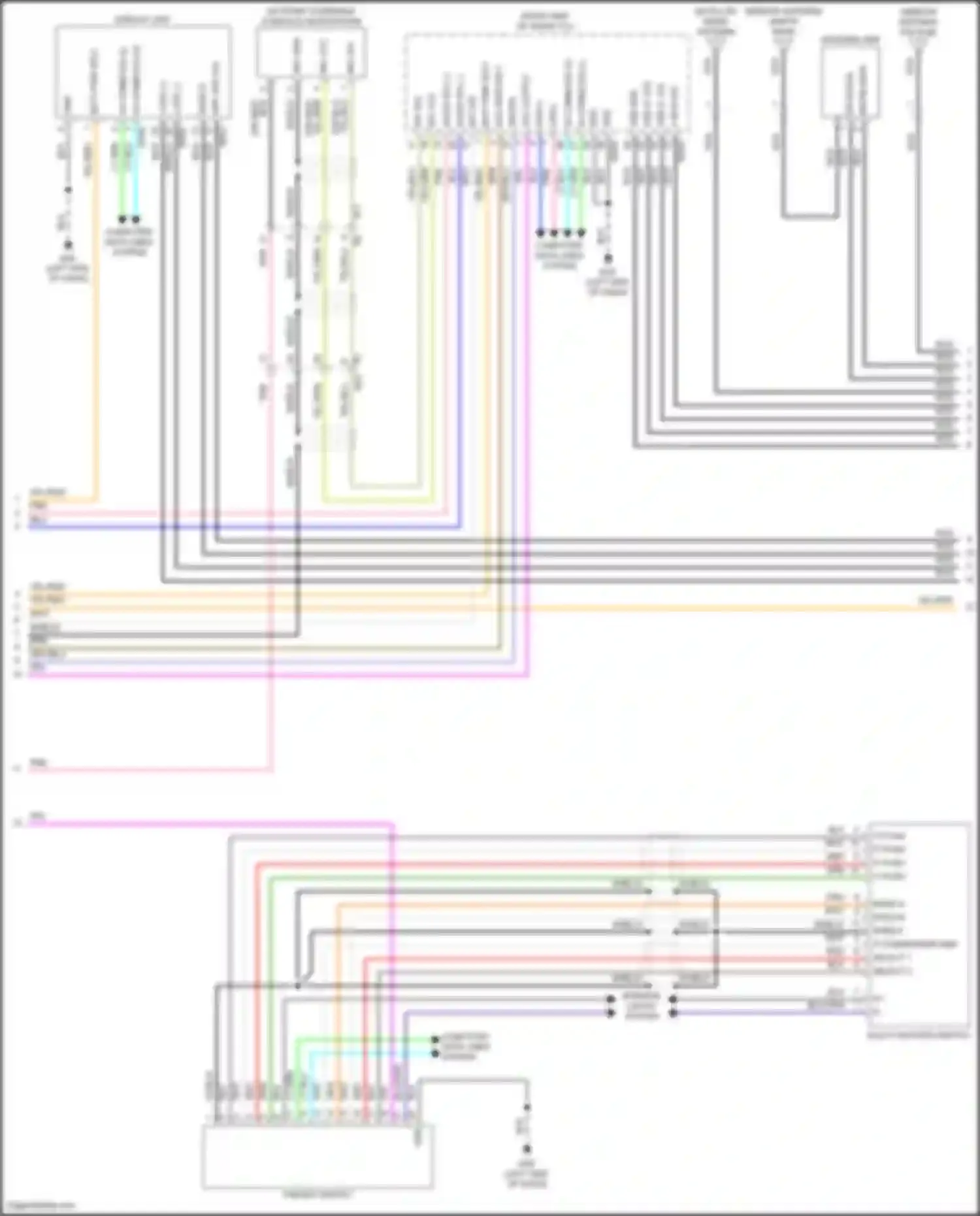Wiring diagram computer data lines system for Nissan Patrol Y62 facelift 2 (2019-2024) (44 of 64)