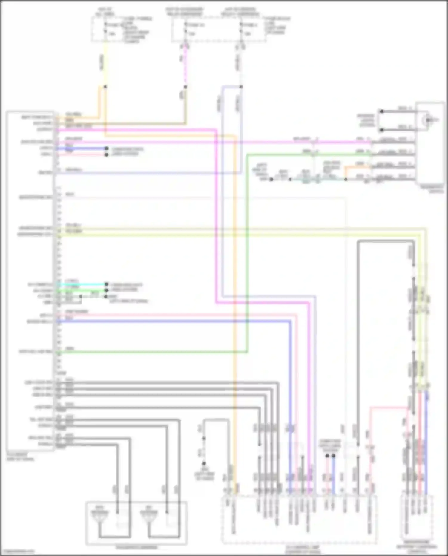 Wiring diagram computer data lines system for Nissan Patrol Y62 facelift 2 (2019-2024) (50 of 64)