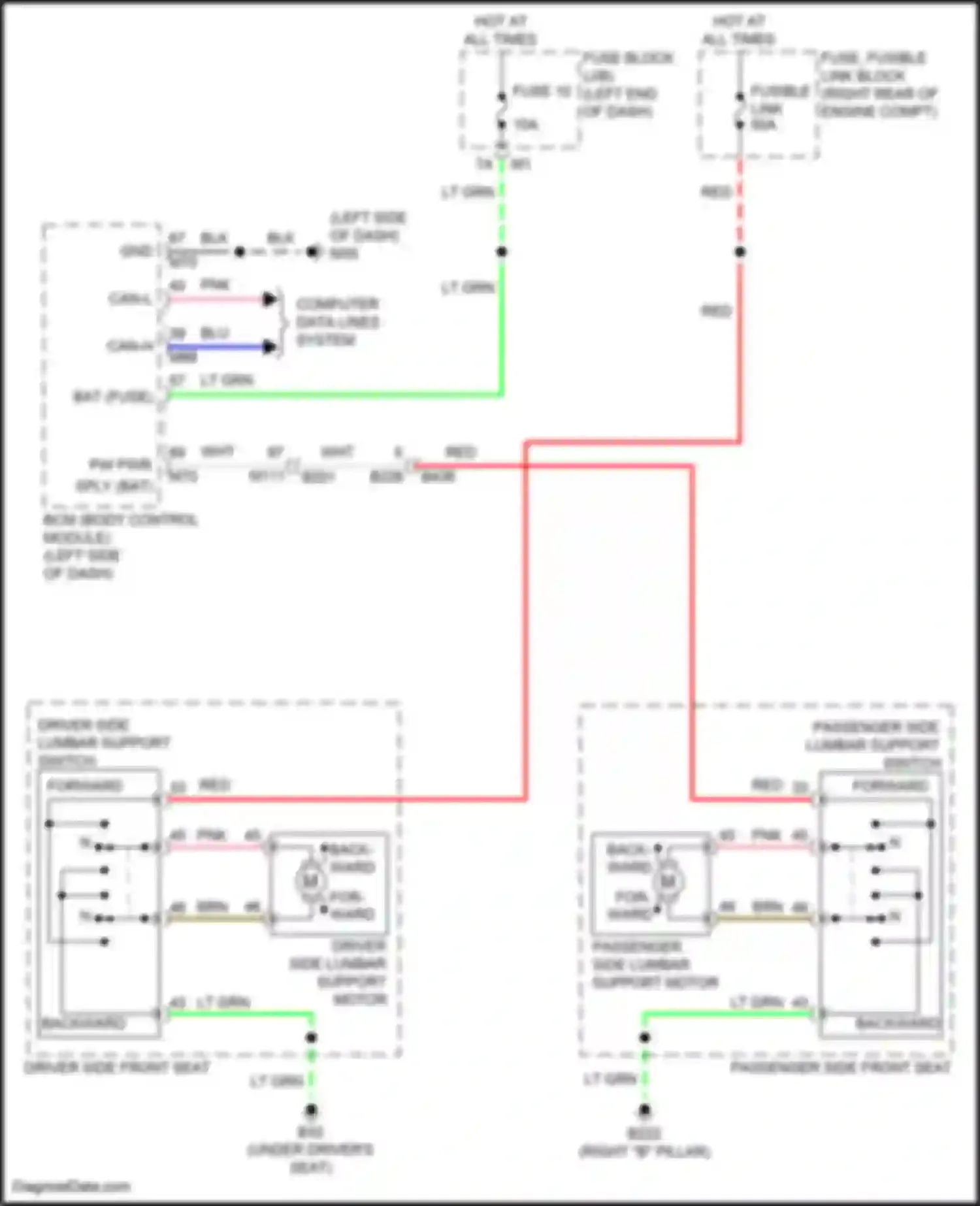 Wiring diagram computer data lines system for Nissan Patrol Y62 facelift 2 (2019-2024) (17 of 64)