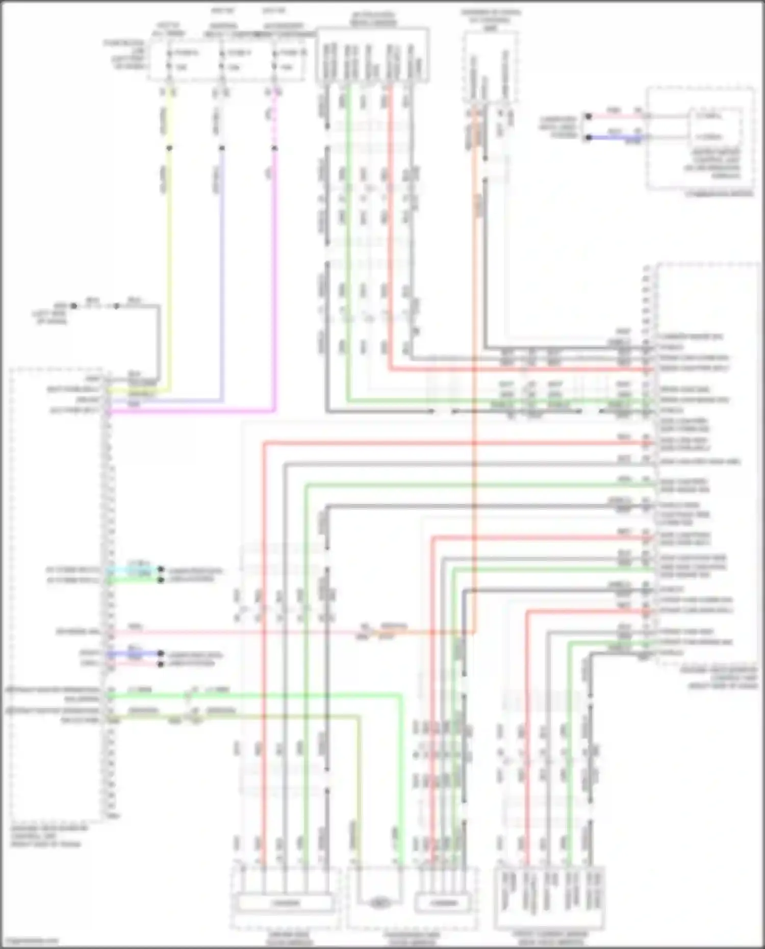 Wiring diagram computer data lines system for Nissan Patrol Y62 facelift 2 (2019-2024) (41 of 64)