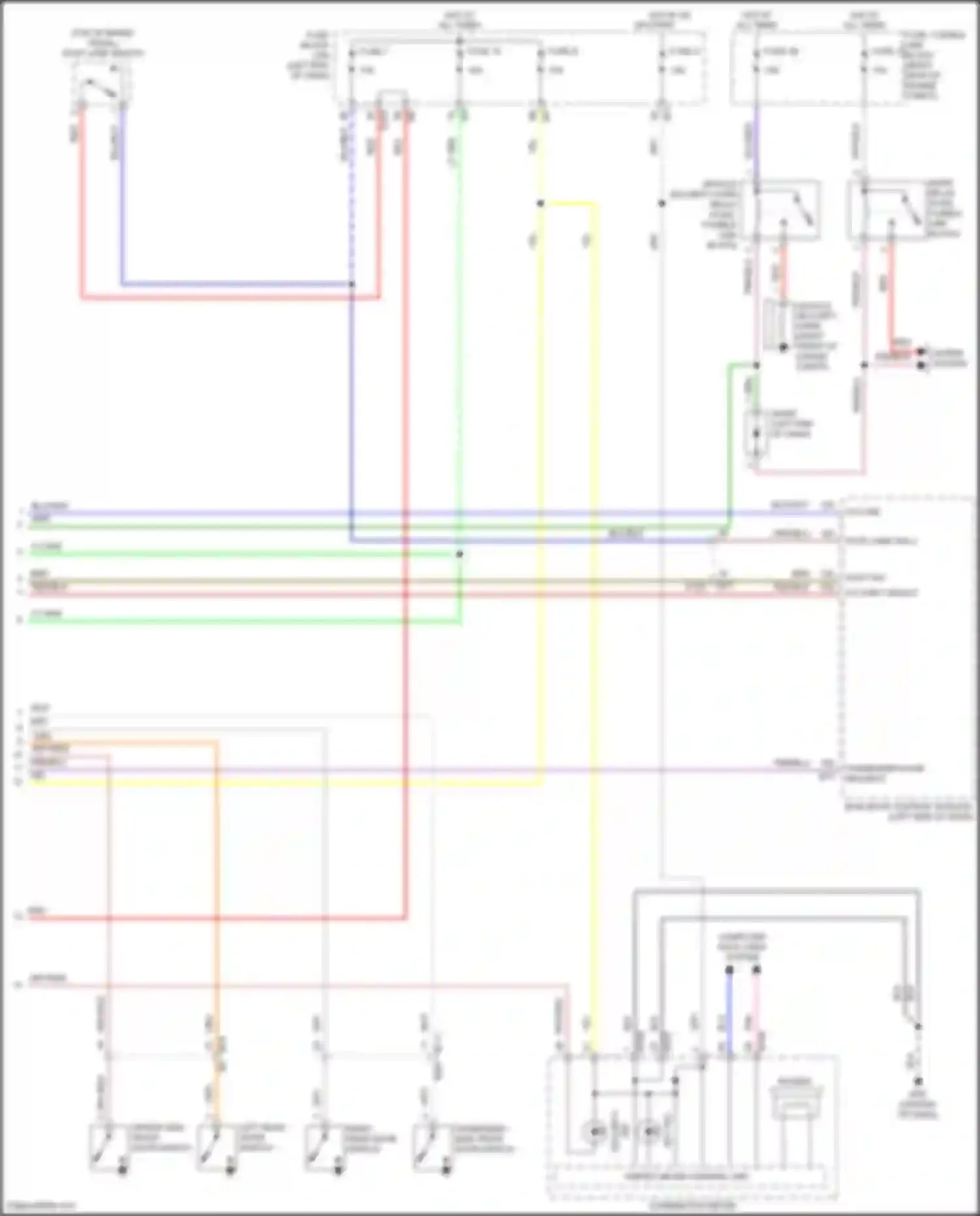 Wiring diagram computer data lines system for Nissan Patrol Y62 facelift 2 (2019-2024) (9 of 64)