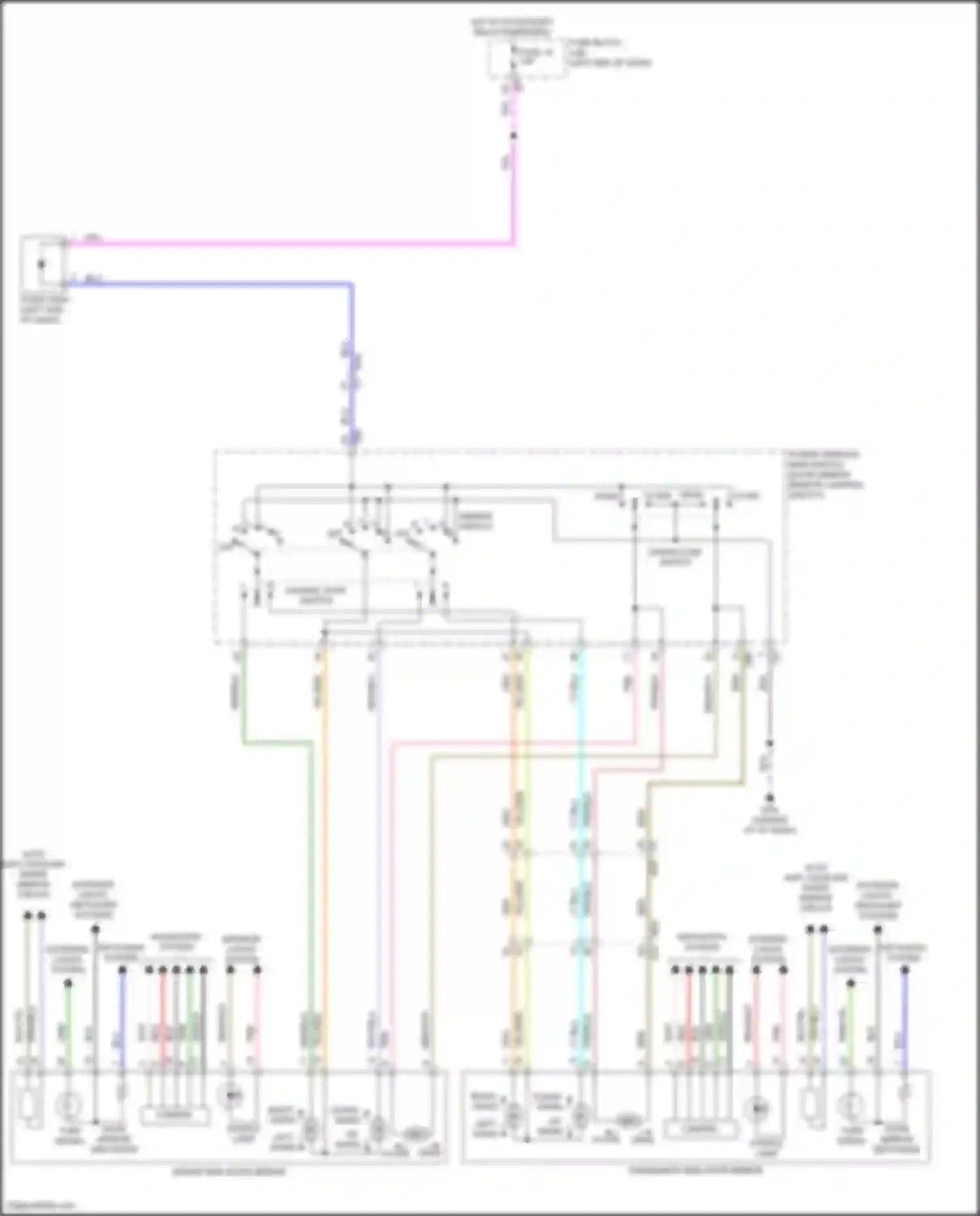 Wiring diagram defogger system for Nissan Patrol Y62 facelift 2 (2019-2024) (2 of 2)
