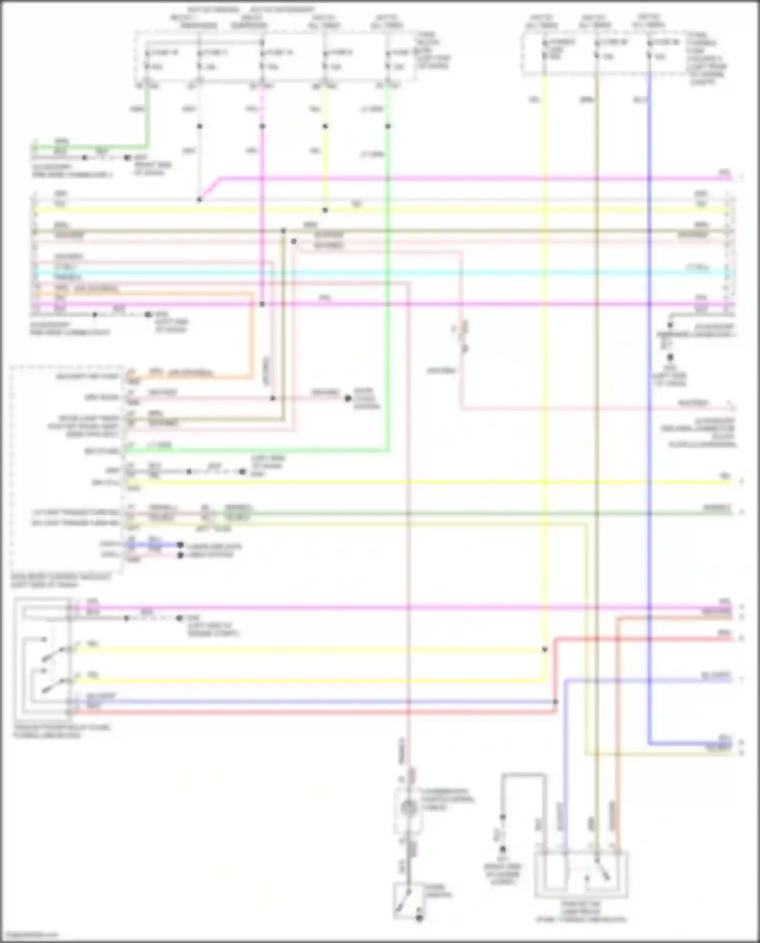 Wiring diagram fuse, fusible link block for Nissan Patrol Y62 facelift 2 (2019-2024) (44 of 48)