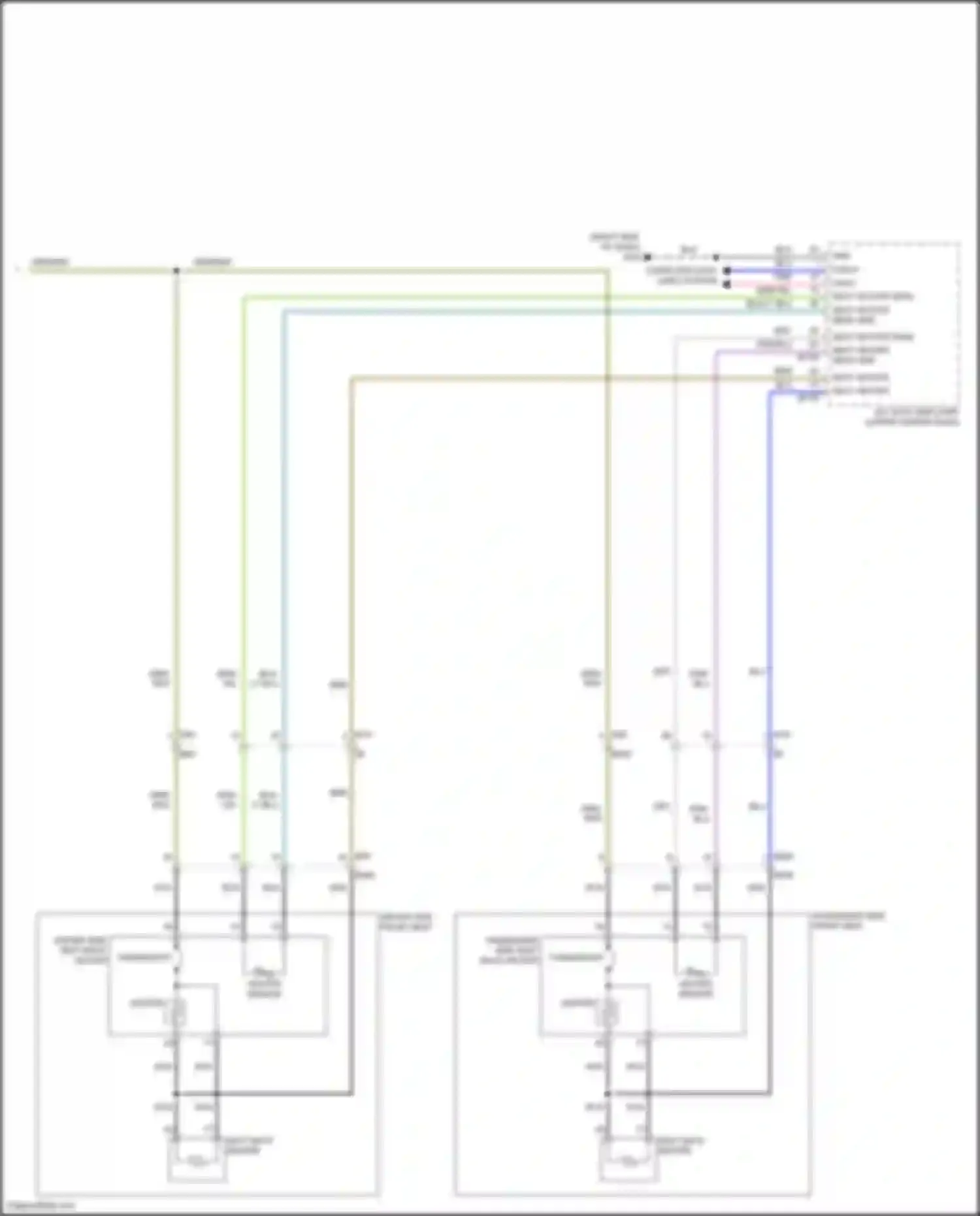 Wiring diagram heater sensor for Nissan Patrol Y62 facelift 2 (2019-2024) (1 of 1)