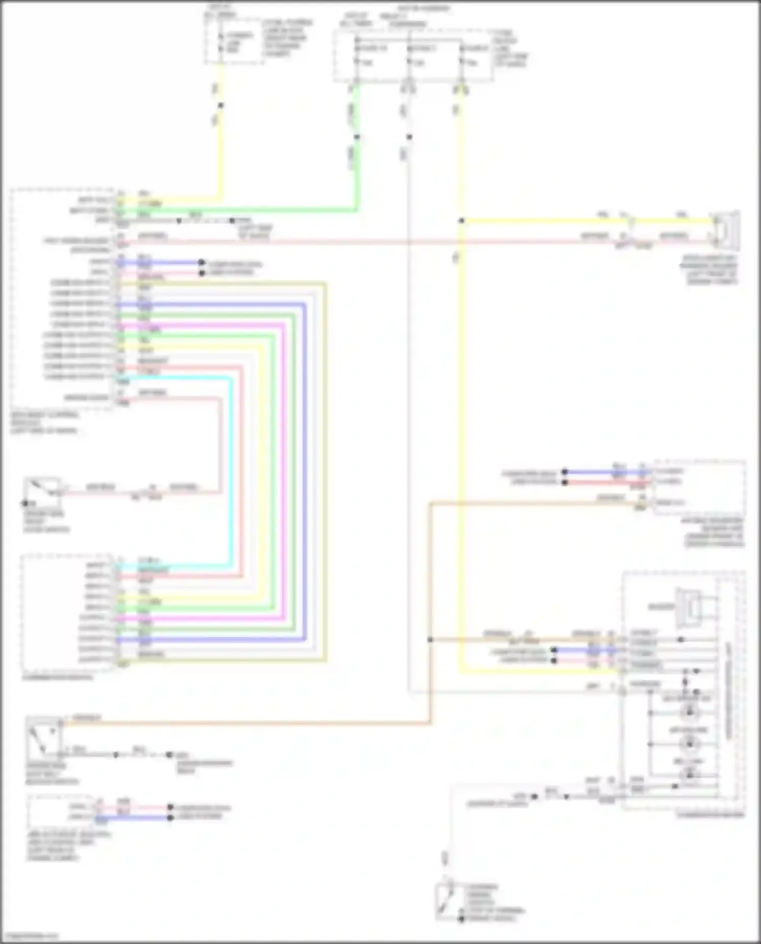 Wiring diagram input 1 for Nissan Patrol Y62 facelift 2 (2019-2024) (1 of 6)