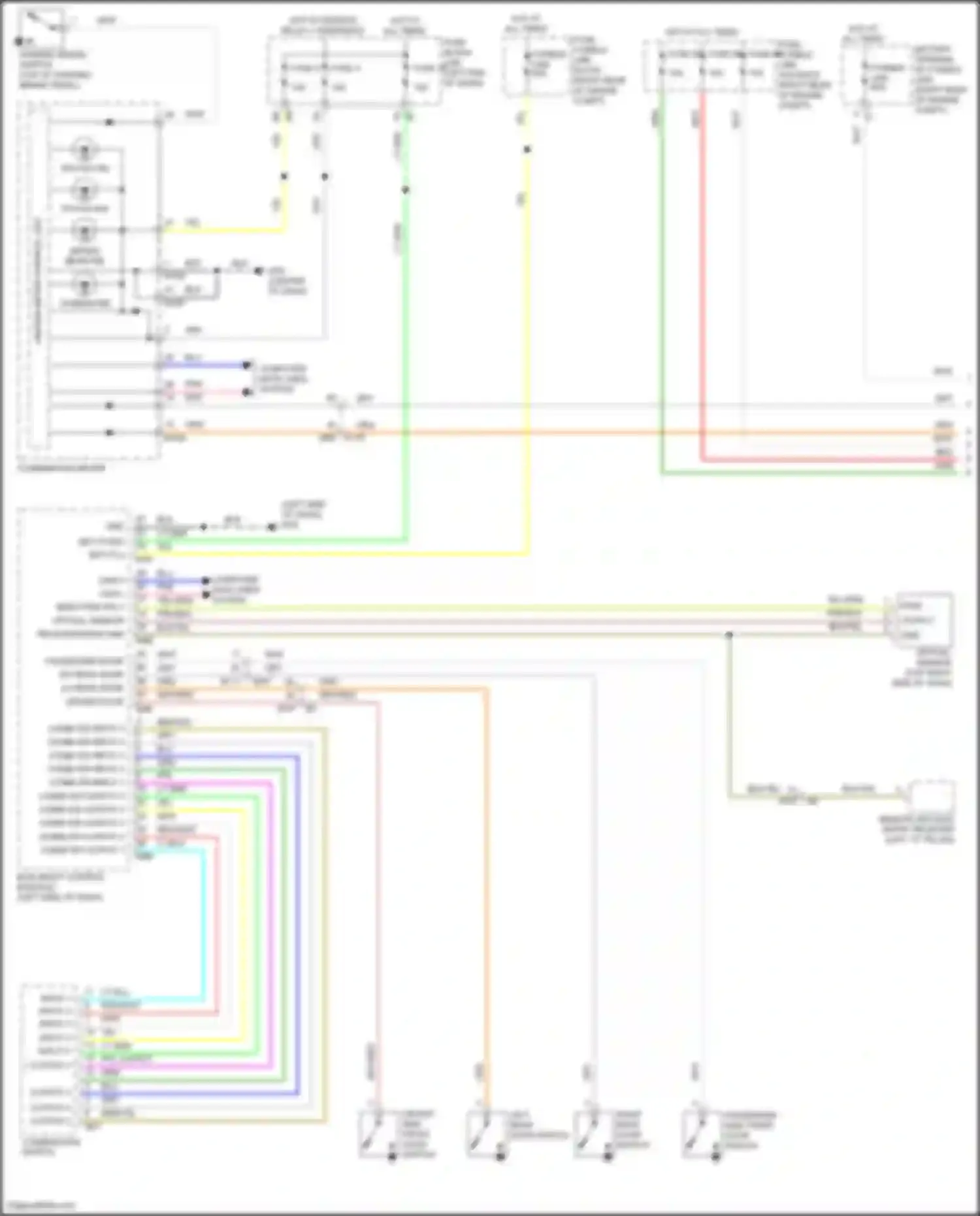 Wiring diagram input 4 for Nissan Patrol Y62 facelift 2 (2019-2024) (4 of 6)
